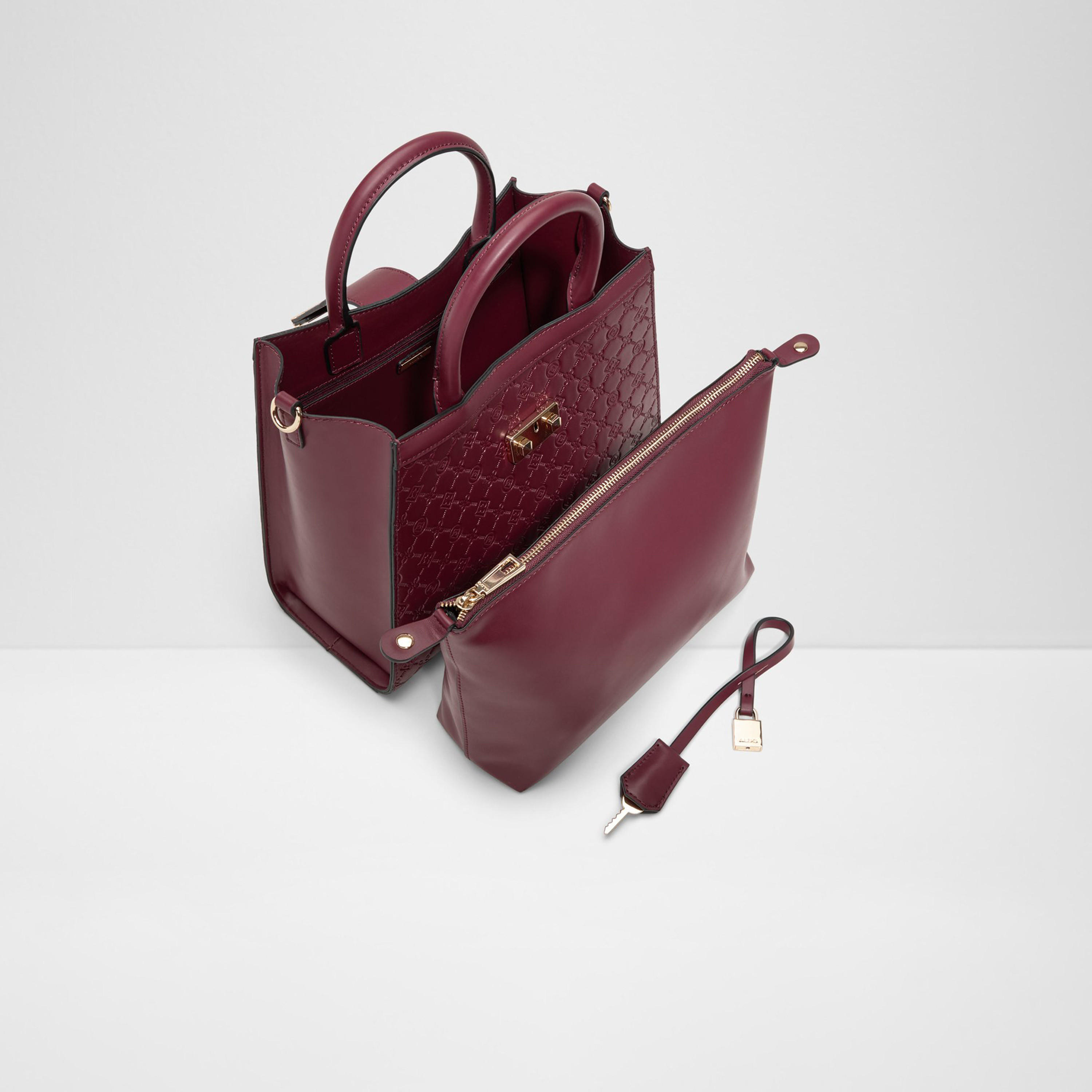 ألدو- شنطة ساتشل كريلالي بمقبض مزدوج مونوغرام مع قفل قابل للفصل وحزام قابل للفصل-women-bagsandwallets-handbags-image-3
