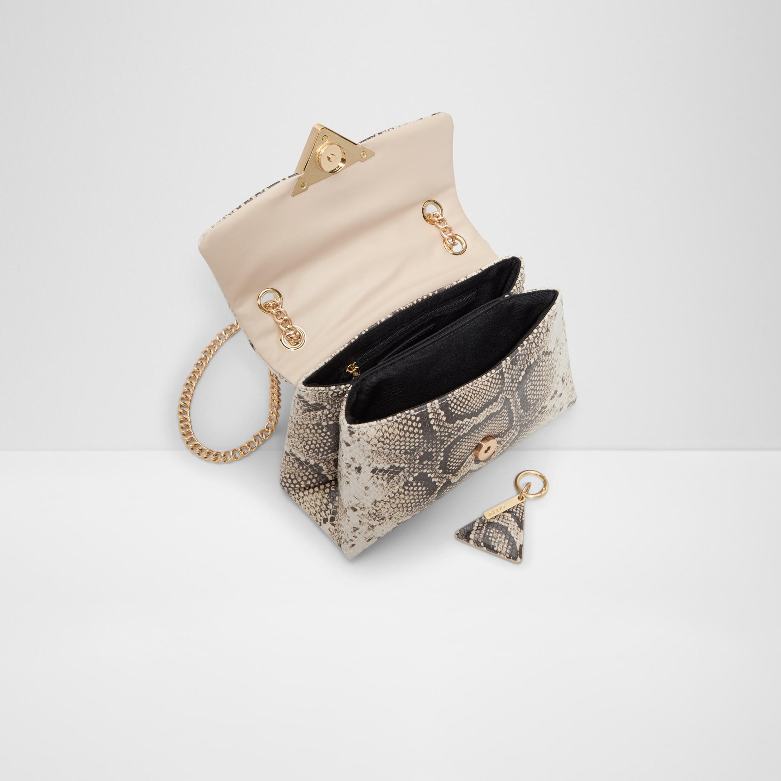 Aldo Softpuff Crossbody Bag with Flap Closure and Chain Strap-women-bagsandwallets-handbags-image-3