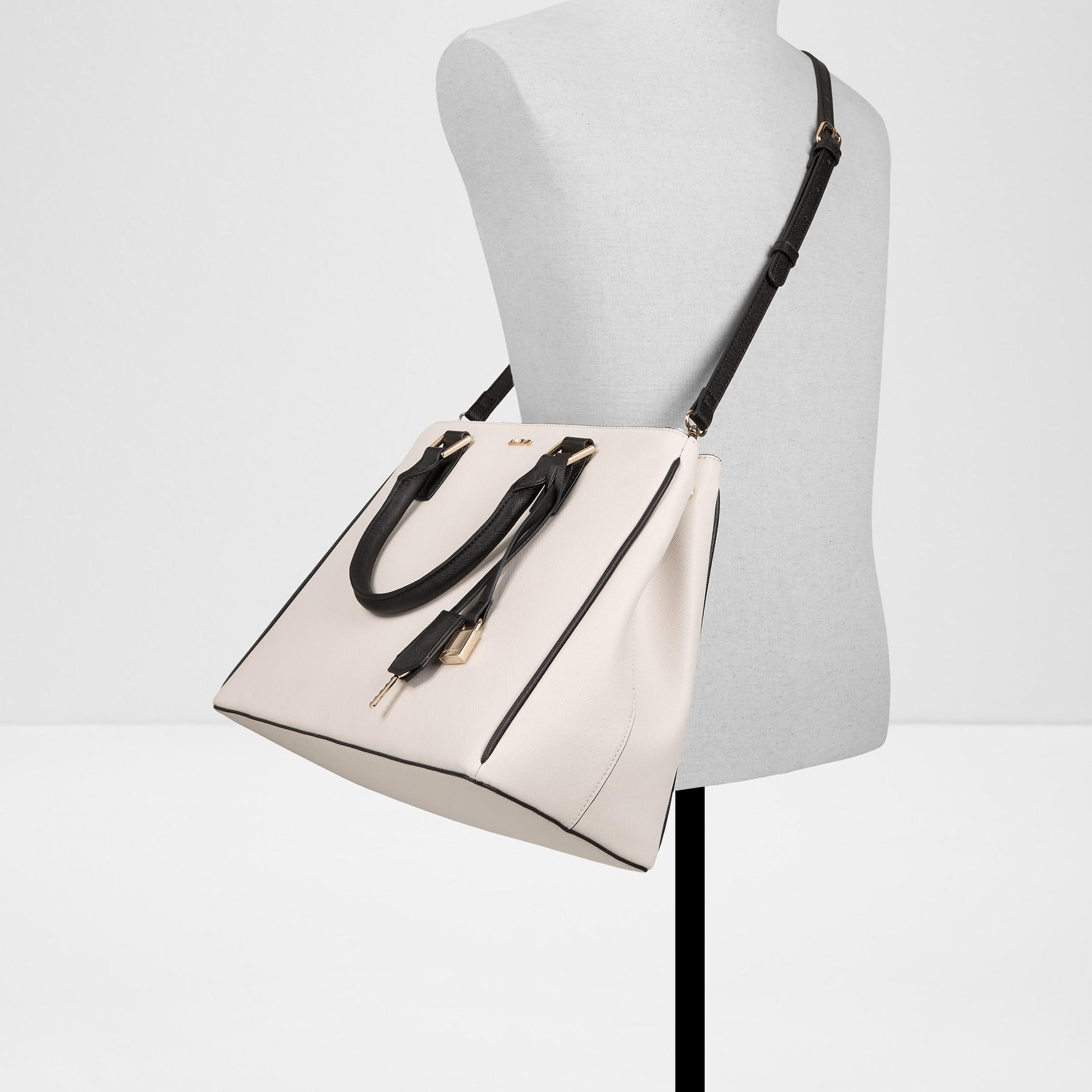 Aldo Nanever Textured Double Handle Shoulder Bag with Magnetic Closure and Detachable Strap-women-bagsandwallets-handbags-image-7