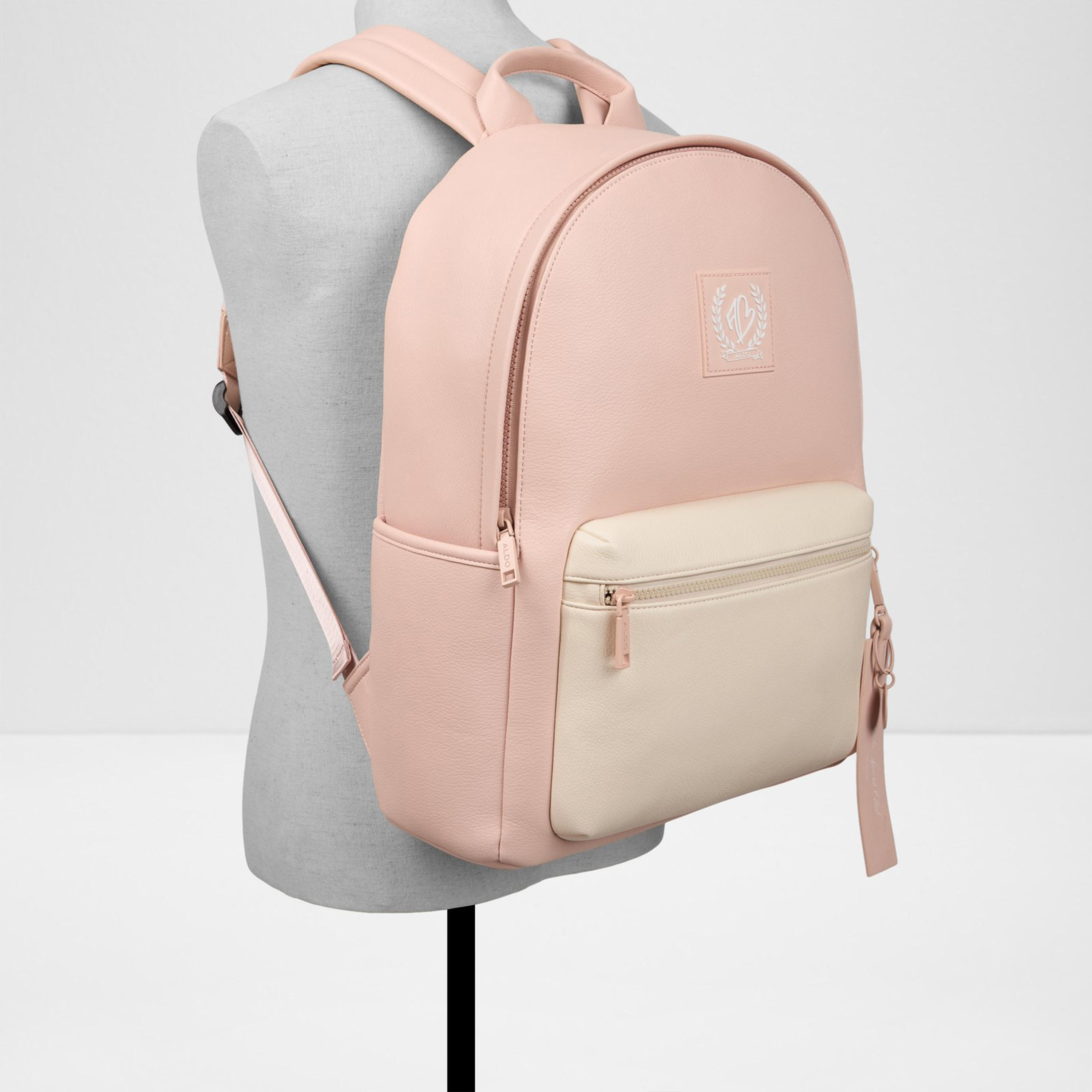ألدو- شنطة ظهر ثالي سادة بمقبض علوي مع سحاب للإغلاق وحزام قابل للتعديل-travel-luggagesandbags-backpacks-image-5