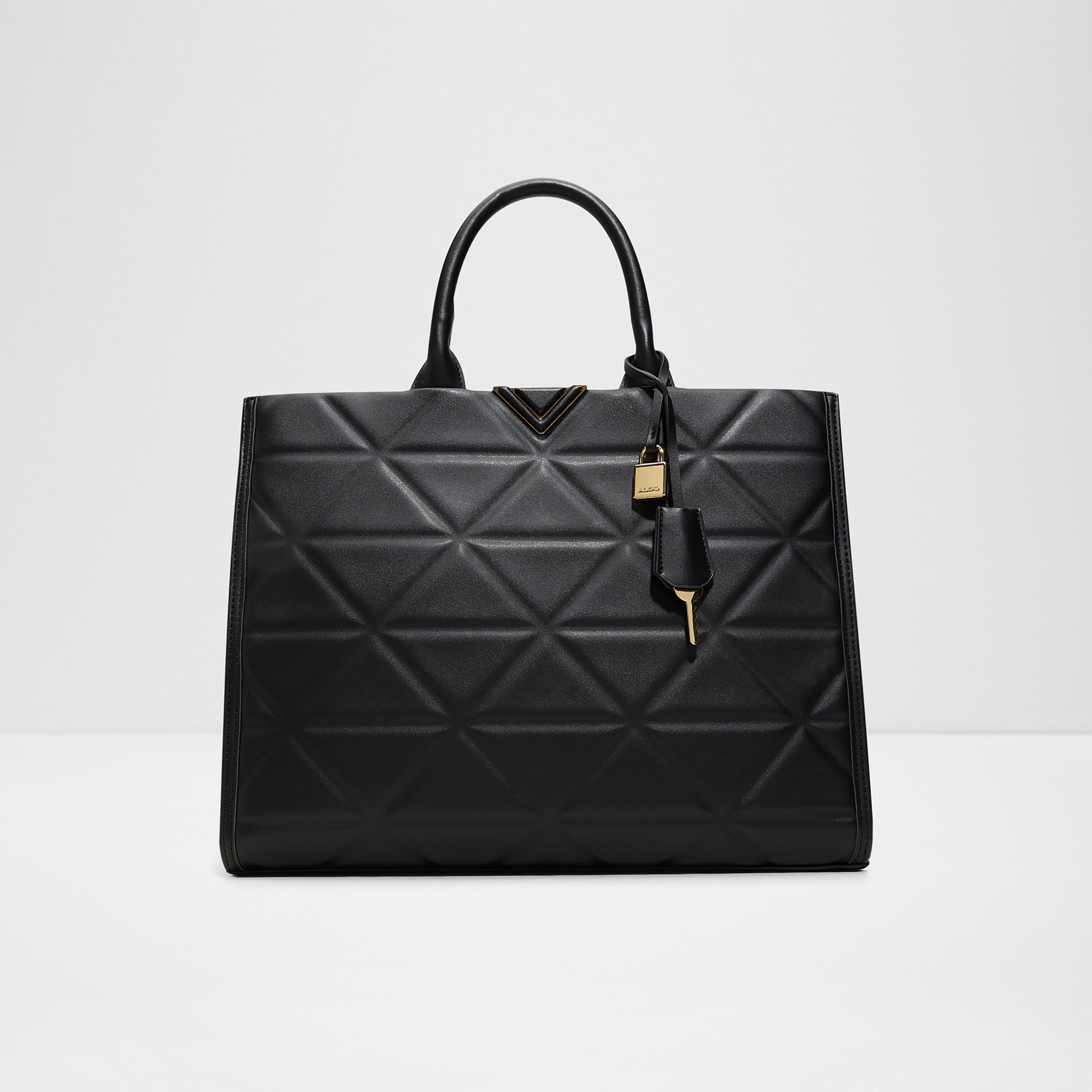 Aldo Gweneth Quilted Double Handle Tote Bag with Zip Closure & Detachable Strap-women-bagsandwallets-handbags-image-1