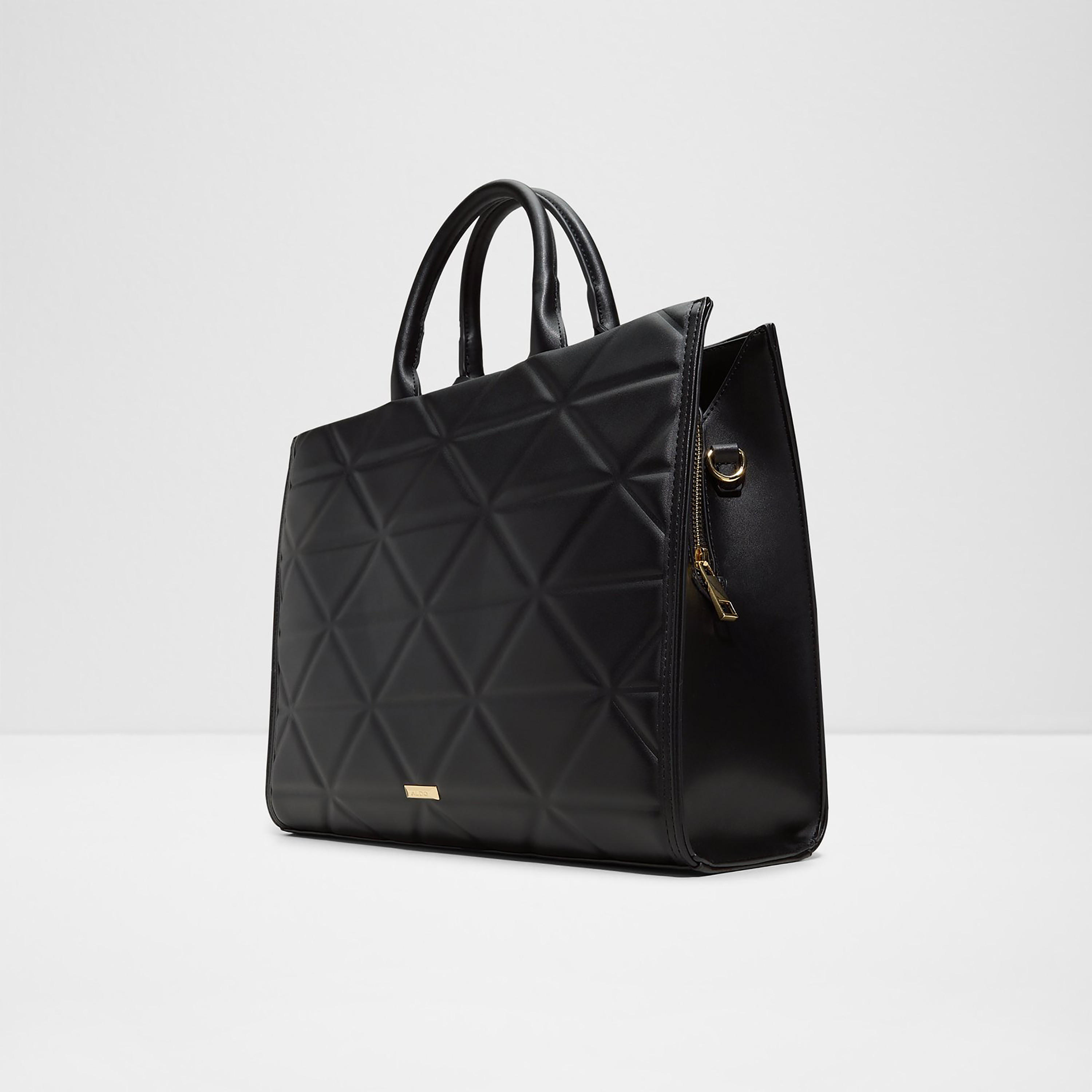 Aldo Gweneth Quilted Double Handle Tote Bag with Zip Closure & Detachable Strap-women-bagsandwallets-handbags-image-2