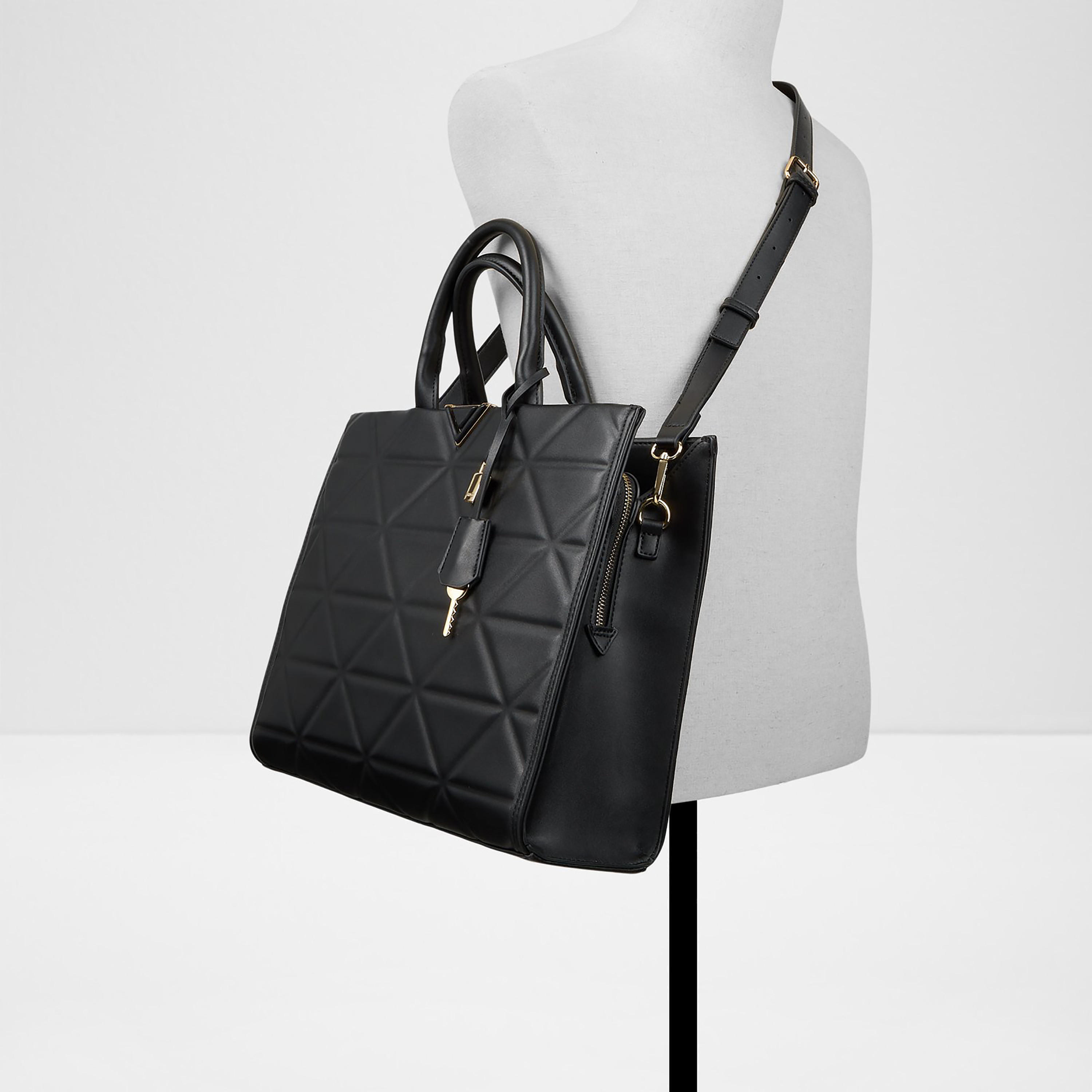 Aldo Gweneth Quilted Double Handle Tote Bag with Zip Closure & Detachable Strap-women-bagsandwallets-handbags-image-4