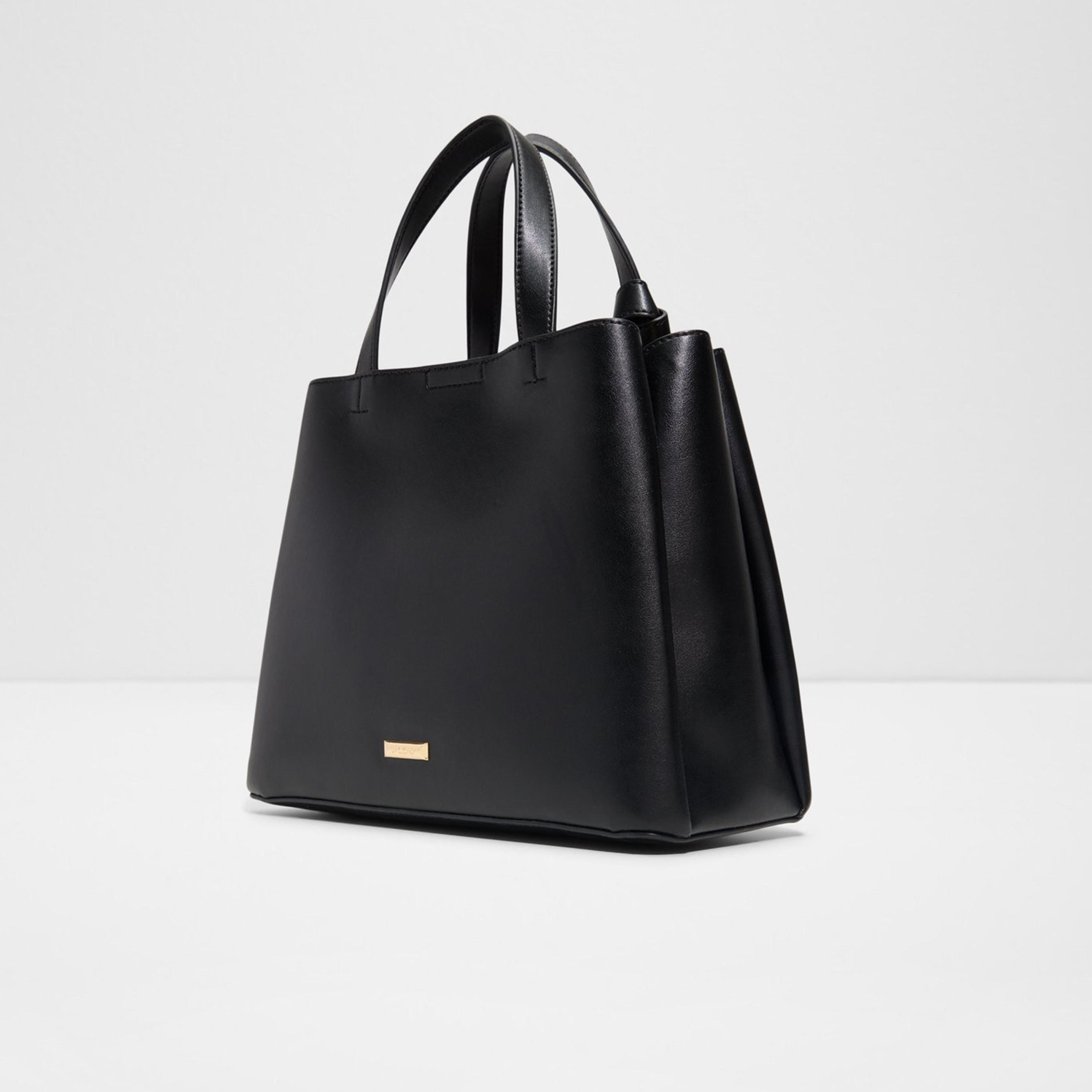 Aldo Zaria Double Handle Satchel Bag with Zipper and Detachable Strap-women-bagsandwallets-handbags-image-2