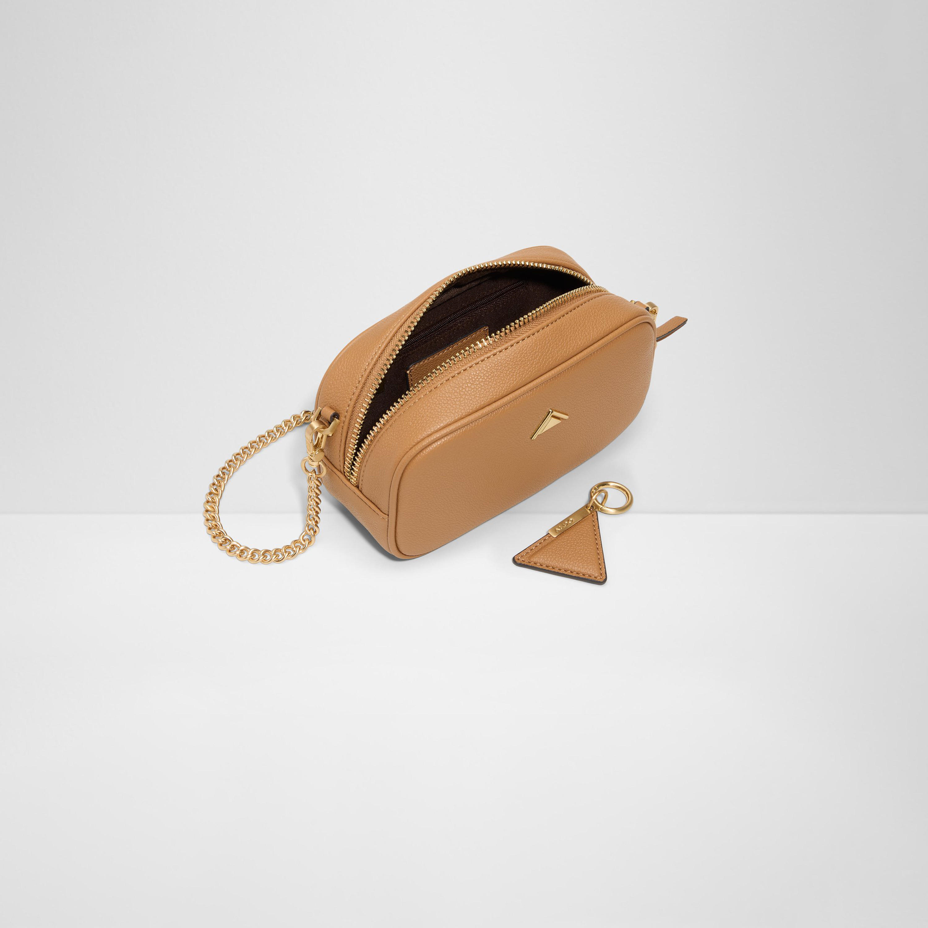 Aldo Moanah Textured Crossbody Bag with Zipper and Chain Strap-women-bagsandwallets-handbags-image-7