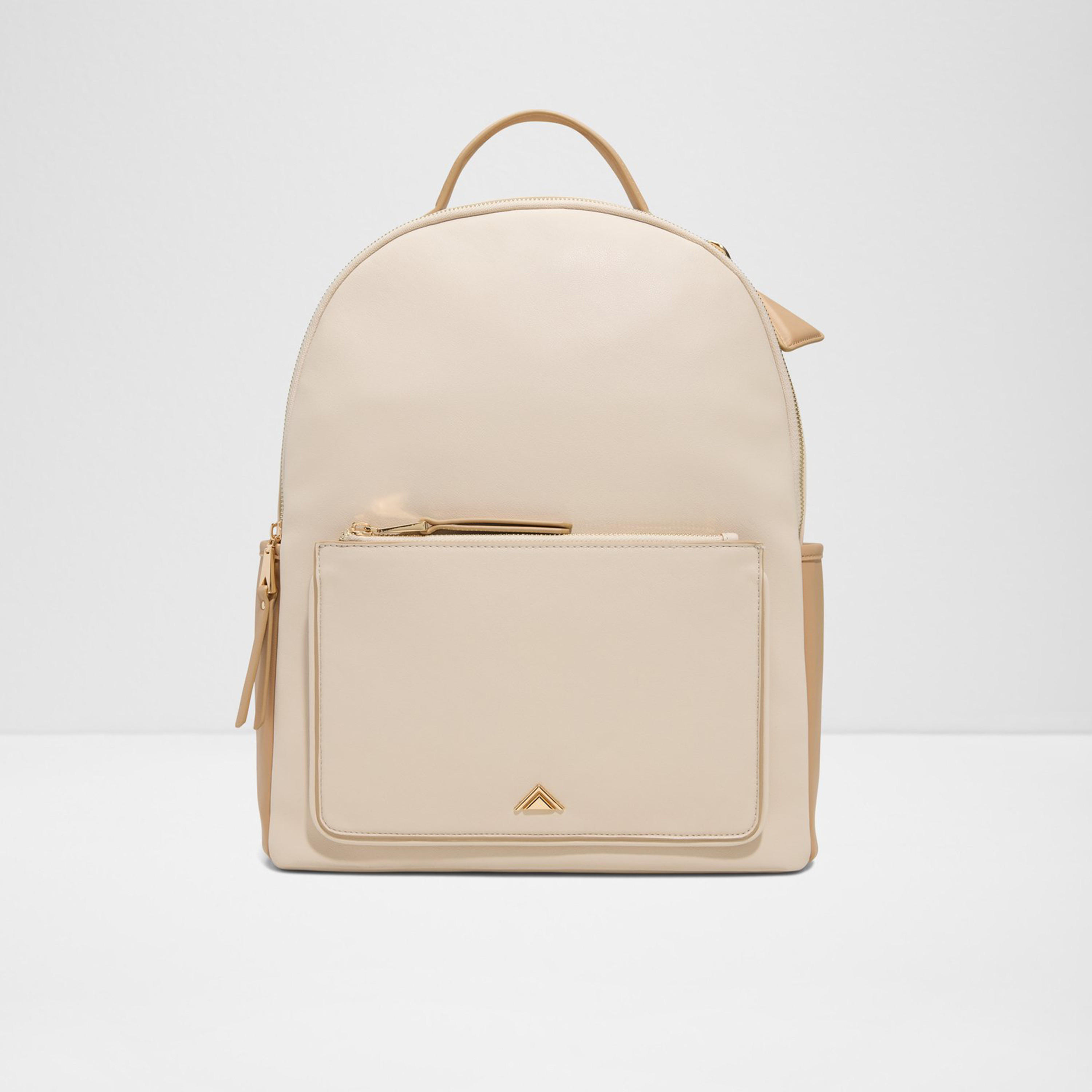 ألدو- شنطة ظهر لانون سادة بمقبض علوي مع سحاب للإغلاق وحزام قابل للتعديل-travel-luggagesandbags-backpacks-image-8