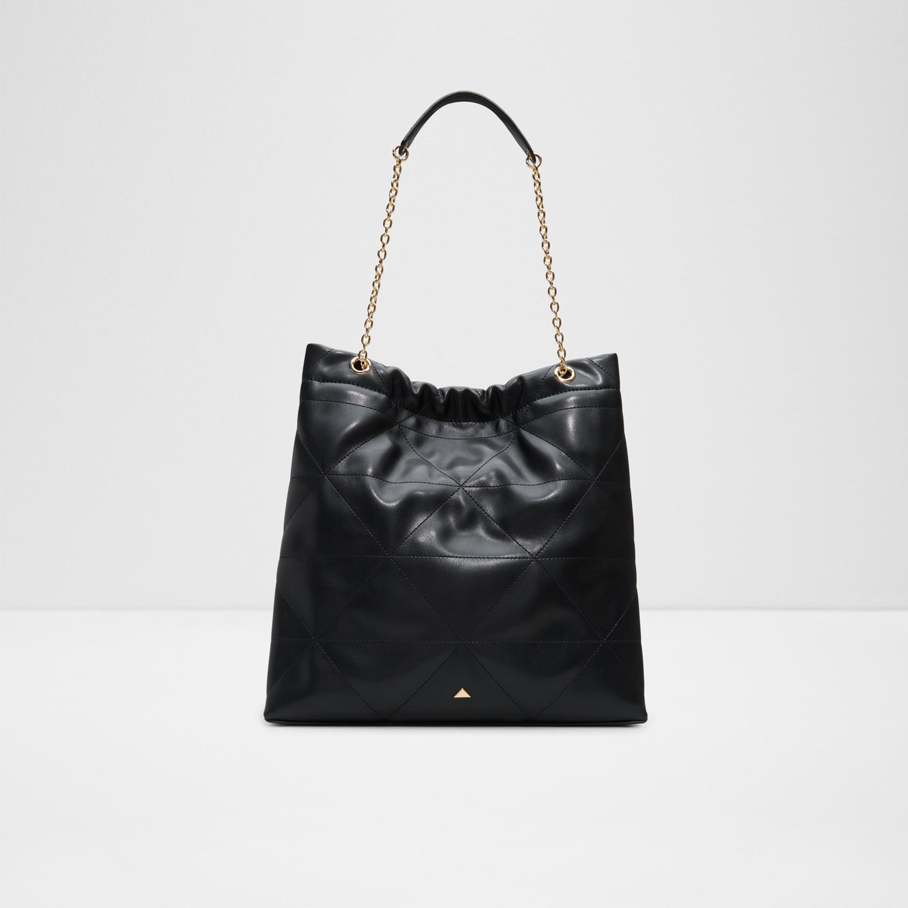 Aldo Morgane Quilted Double Handle Shoulder Bag with Magnetic Closure and Chain Strap-women-bagsandwallets-handbags-image-5