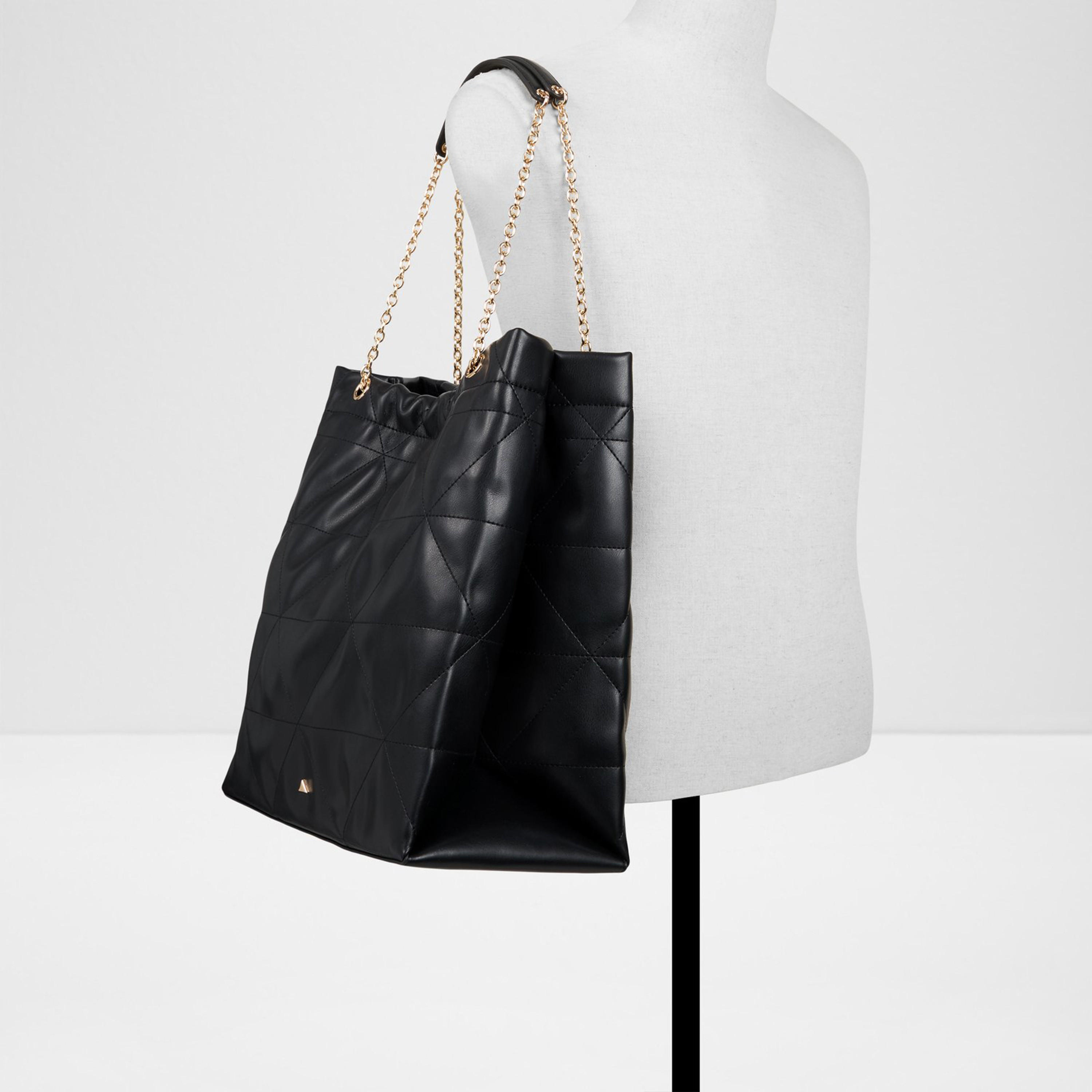 Aldo Morgane Quilted Double Handle Shoulder Bag with Magnetic Closure and Chain Strap-women-bagsandwallets-handbags-image-8