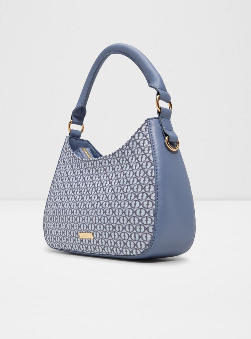 Aldo Karegan Monogram Shoulder Bag with Zipper and Detachable Strap-women-bagsandwallets-handbags-image-2
