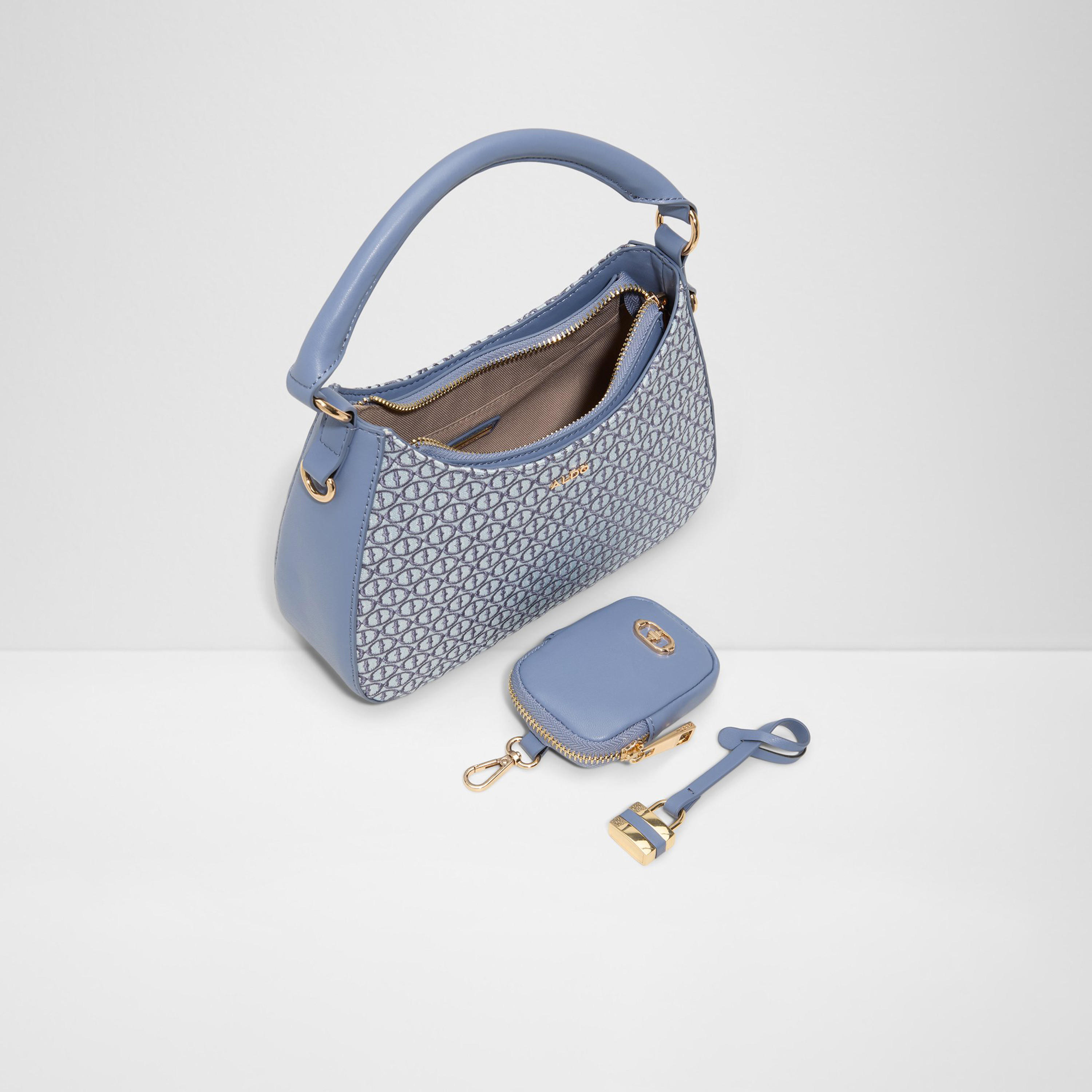 Aldo Karegan Monogram Shoulder Bag with Zipper and Detachable Strap-women-bagsandwallets-handbags-image-7