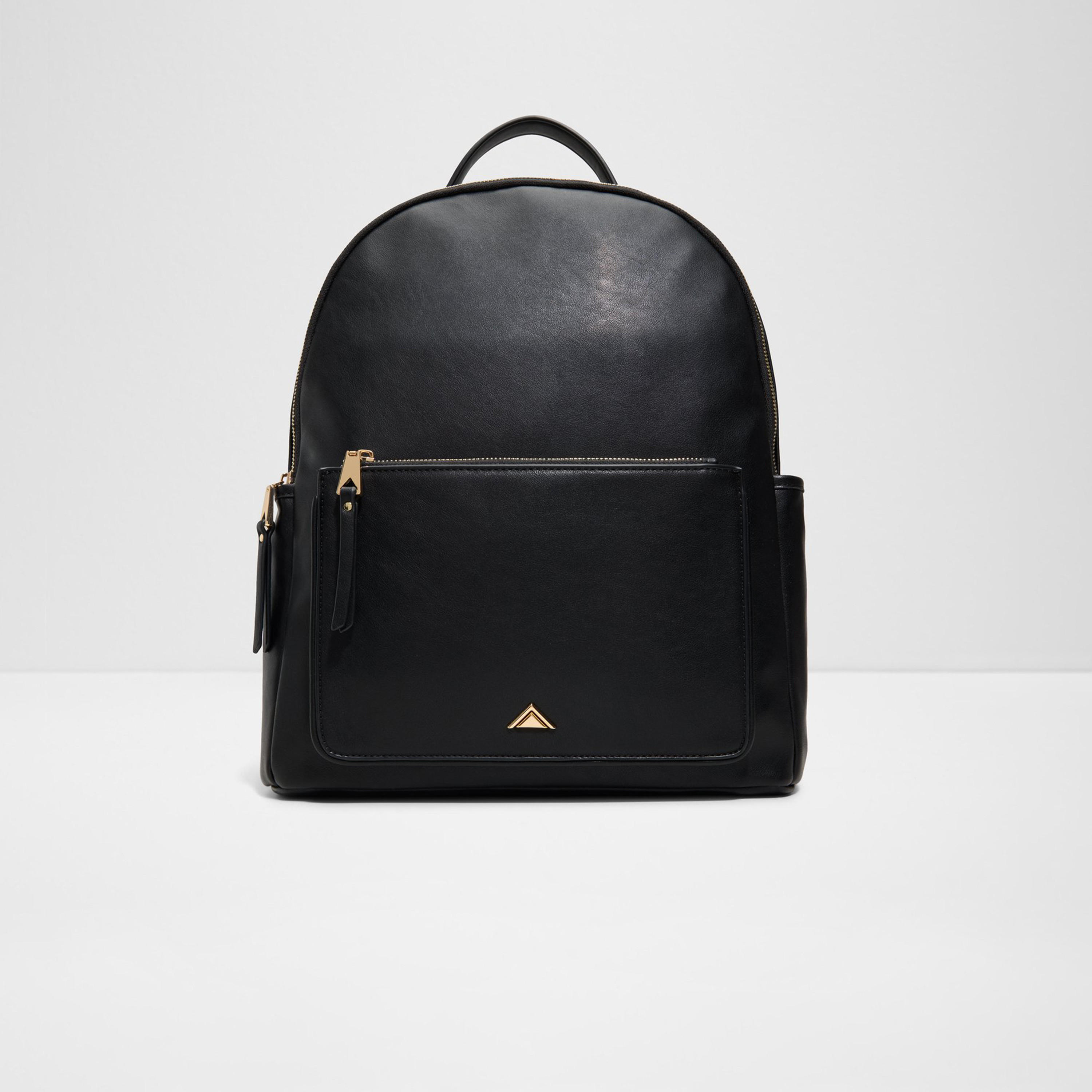 ألدو- شنطة ظهر لانون سادة بمقبض علوي مع سحاب للإغلاق وحزام قابل للتعديل-travel-luggagesandbags-backpacks-image-4