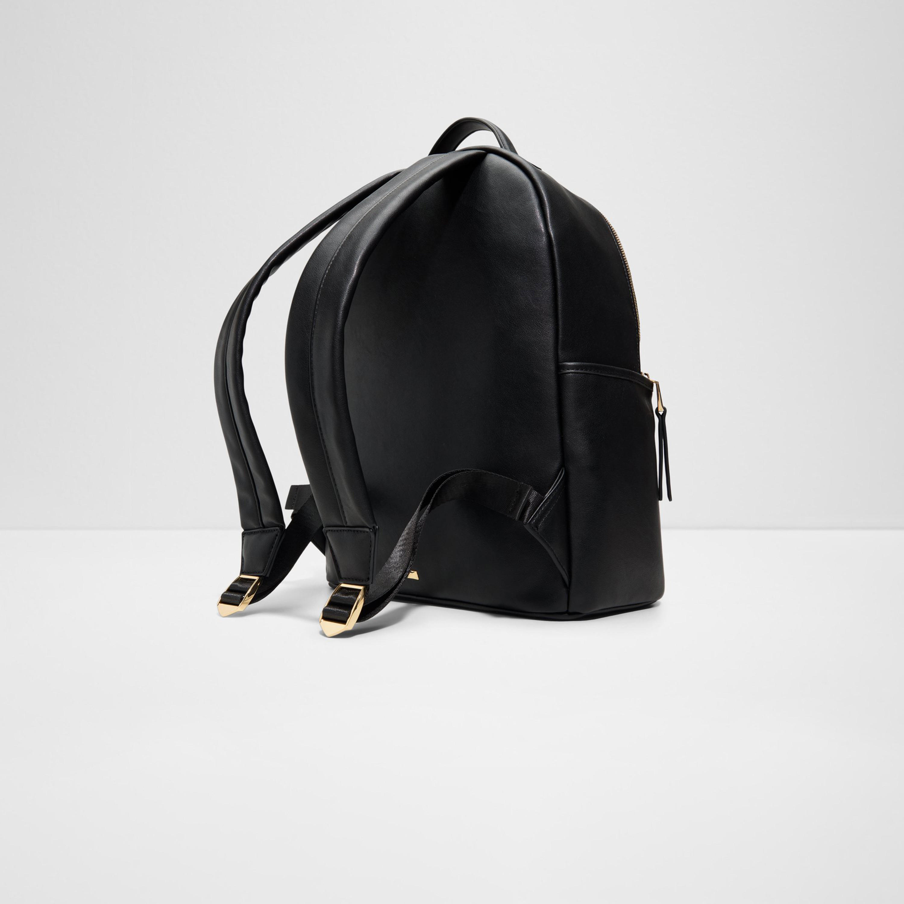 ألدو- شنطة ظهر لانون سادة بمقبض علوي مع سحاب للإغلاق وحزام قابل للتعديل-travel-luggagesandbags-backpacks-image-3
