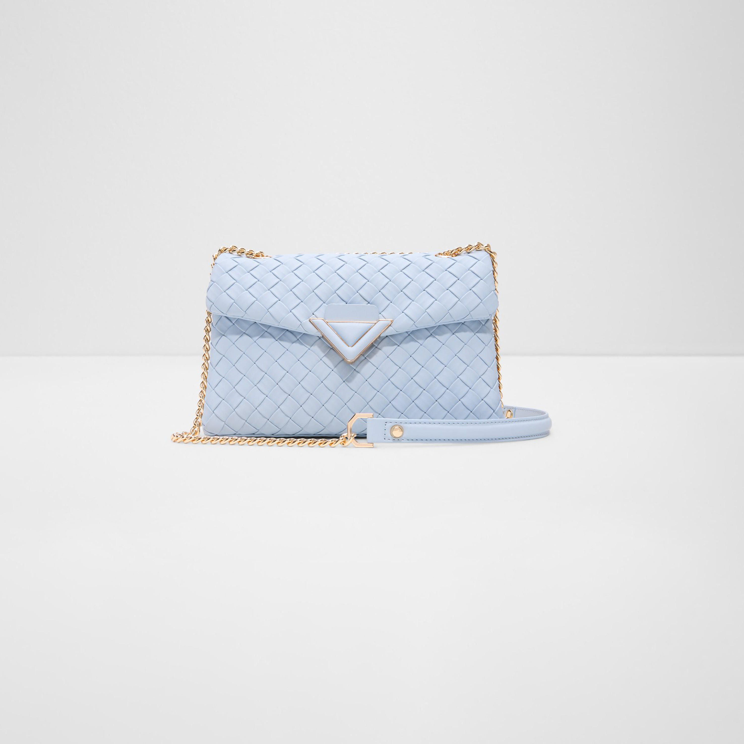 ألدو- شنطة كروس  منسوجة ناعمة الملمس مع قفل بقلاب وحزام سلسلة-women-bagsandwallets-handbags-image-1