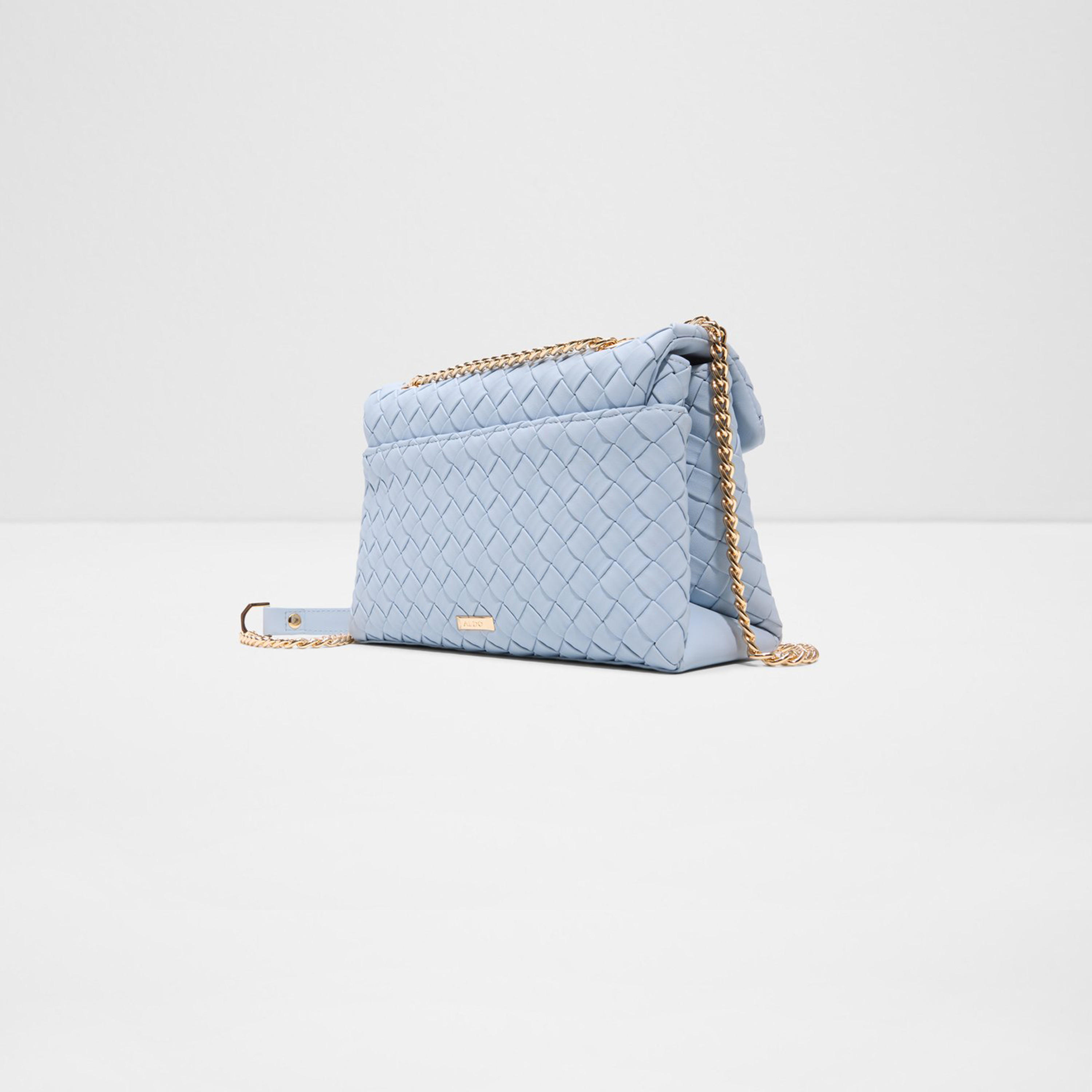 ألدو- شنطة كروس  منسوجة ناعمة الملمس مع قفل بقلاب وحزام سلسلة-women-bagsandwallets-handbags-image-2