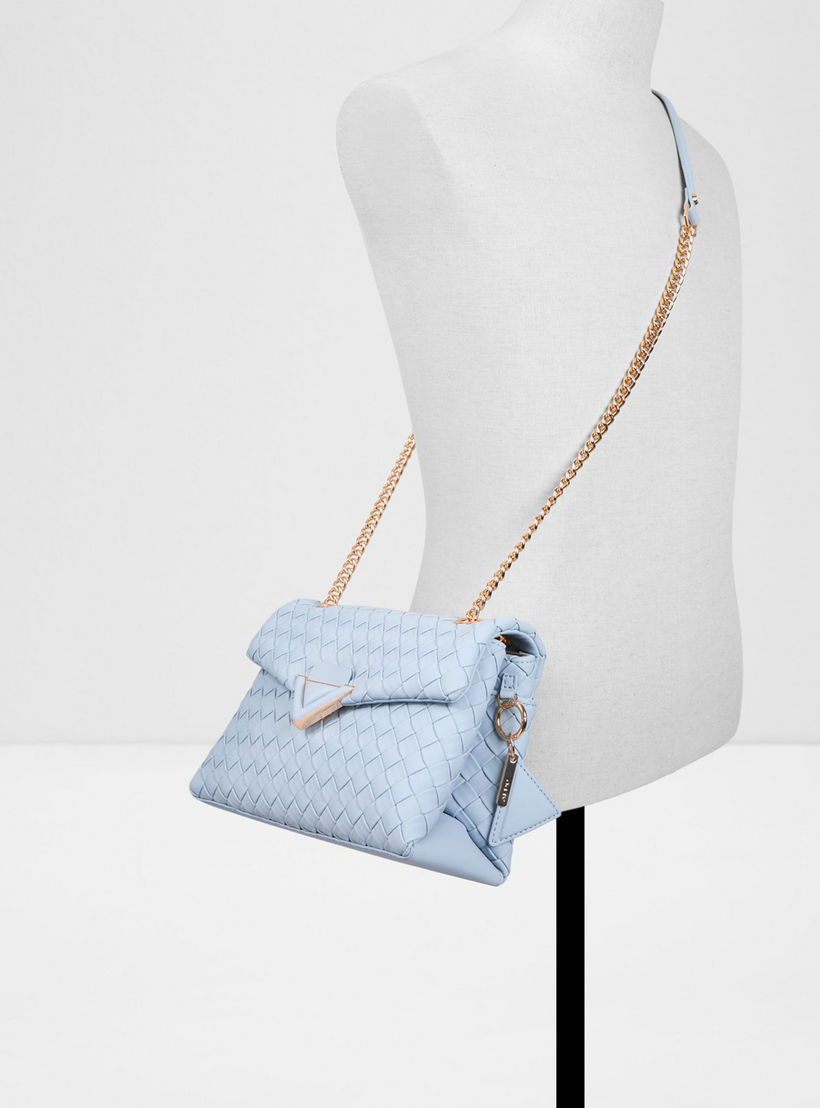 ألدو- شنطة كروس منسوجة ناعمة الملمس مع قفل بقلاب وحزام سلسلة-women-bagsandwallets-handbags-image-4