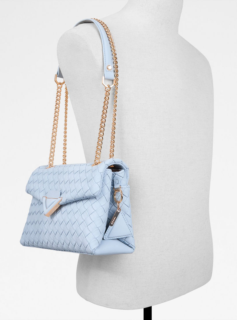 ألدو- شنطة كروس منسوجة ناعمة الملمس مع قفل بقلاب وحزام سلسلة-women-bagsandwallets-handbags-image-5