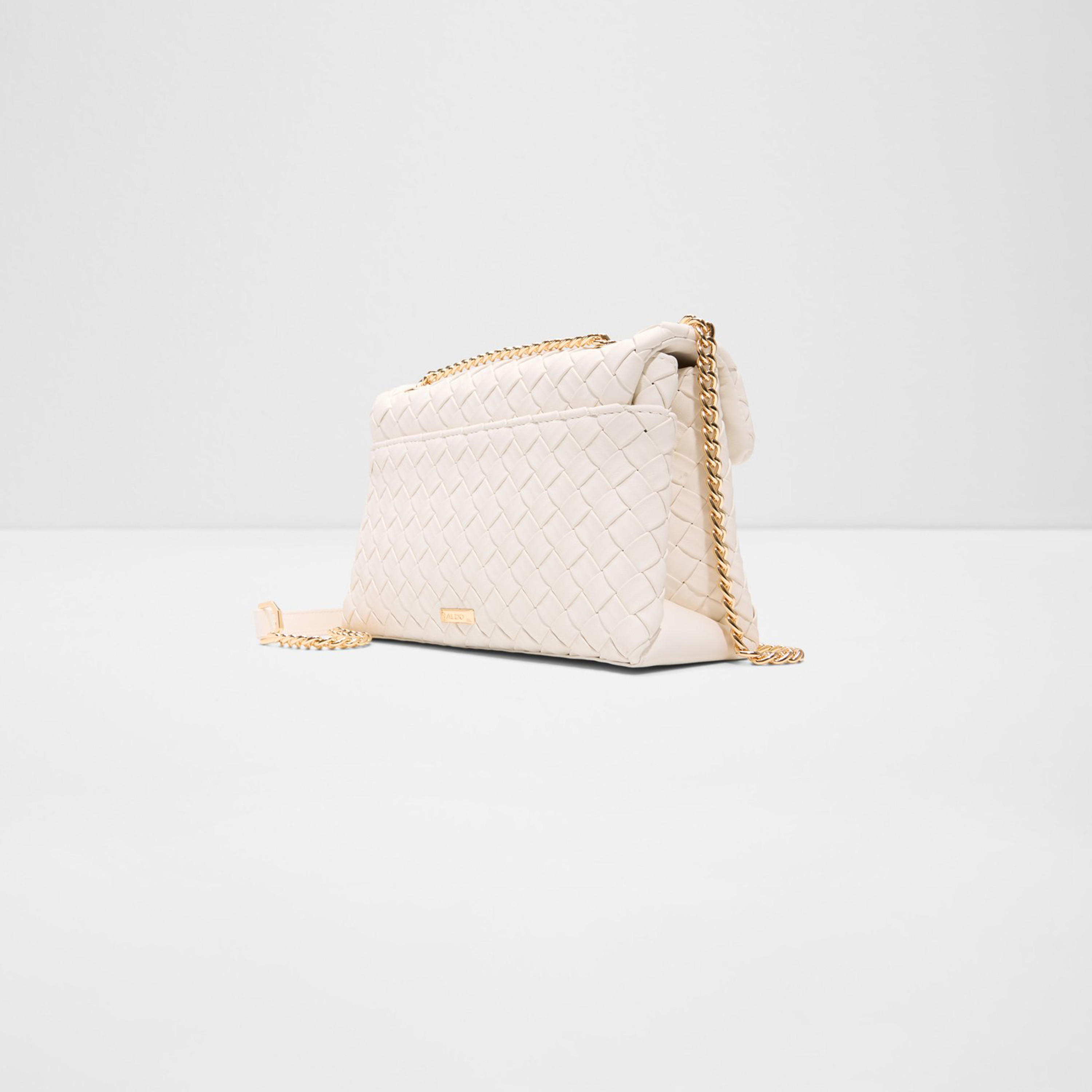 ألدو- شنطة كروس  منسوجة ناعمة الملمس مع قفل بقلاب وحزام سلسلة-women-bagsandwallets-handbags-image-2