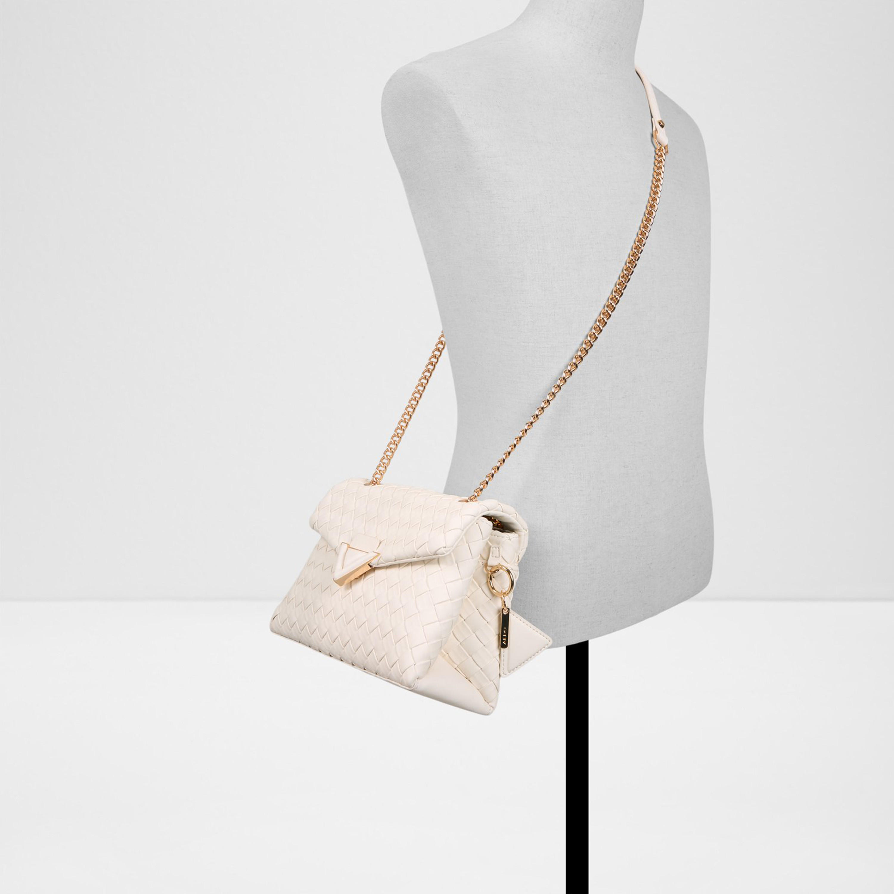 ألدو- شنطة كروس  منسوجة ناعمة الملمس مع قفل بقلاب وحزام سلسلة-women-bagsandwallets-handbags-image-9