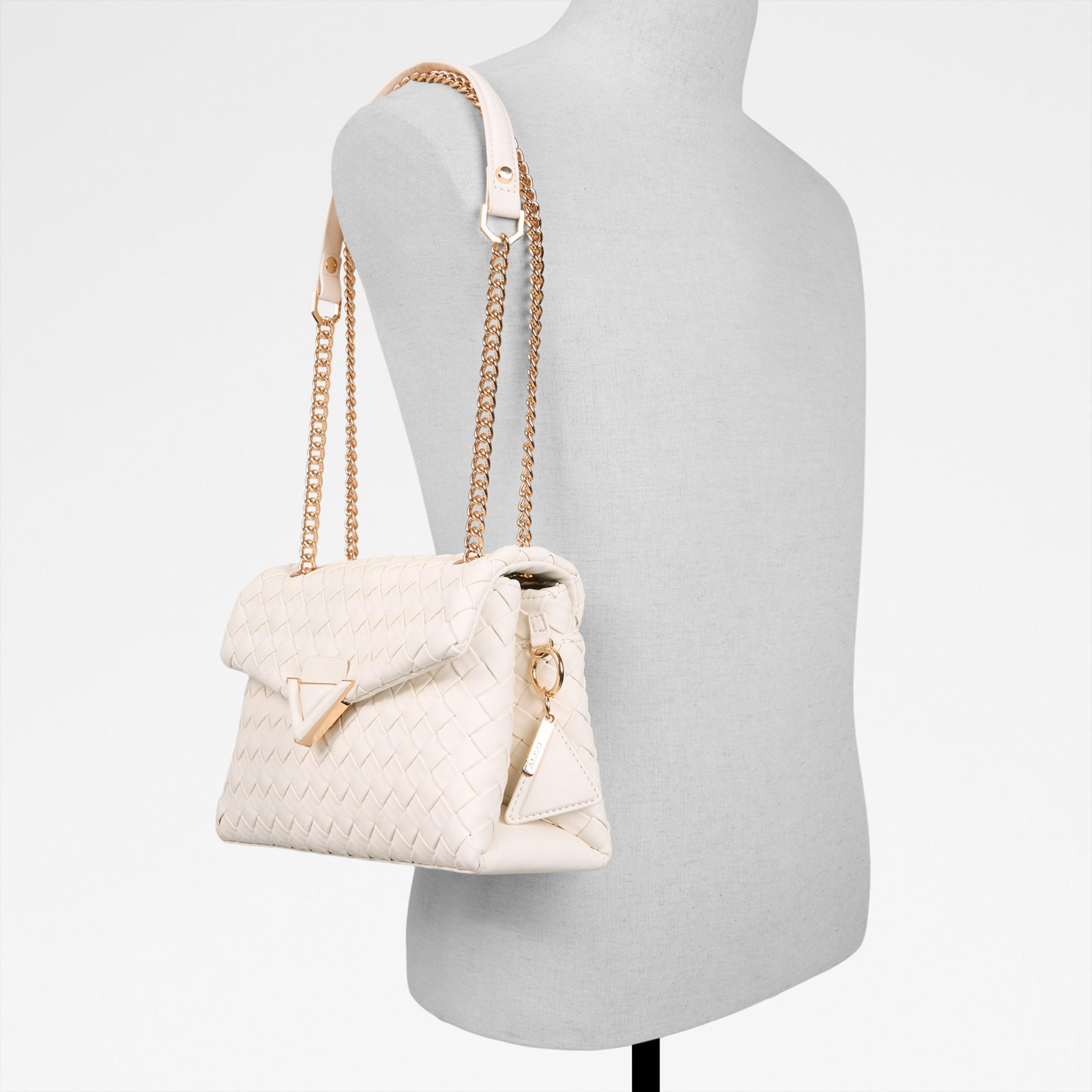 ألدو- شنطة كروس  منسوجة ناعمة الملمس مع قفل بقلاب وحزام سلسلة-women-bagsandwallets-handbags-image-5