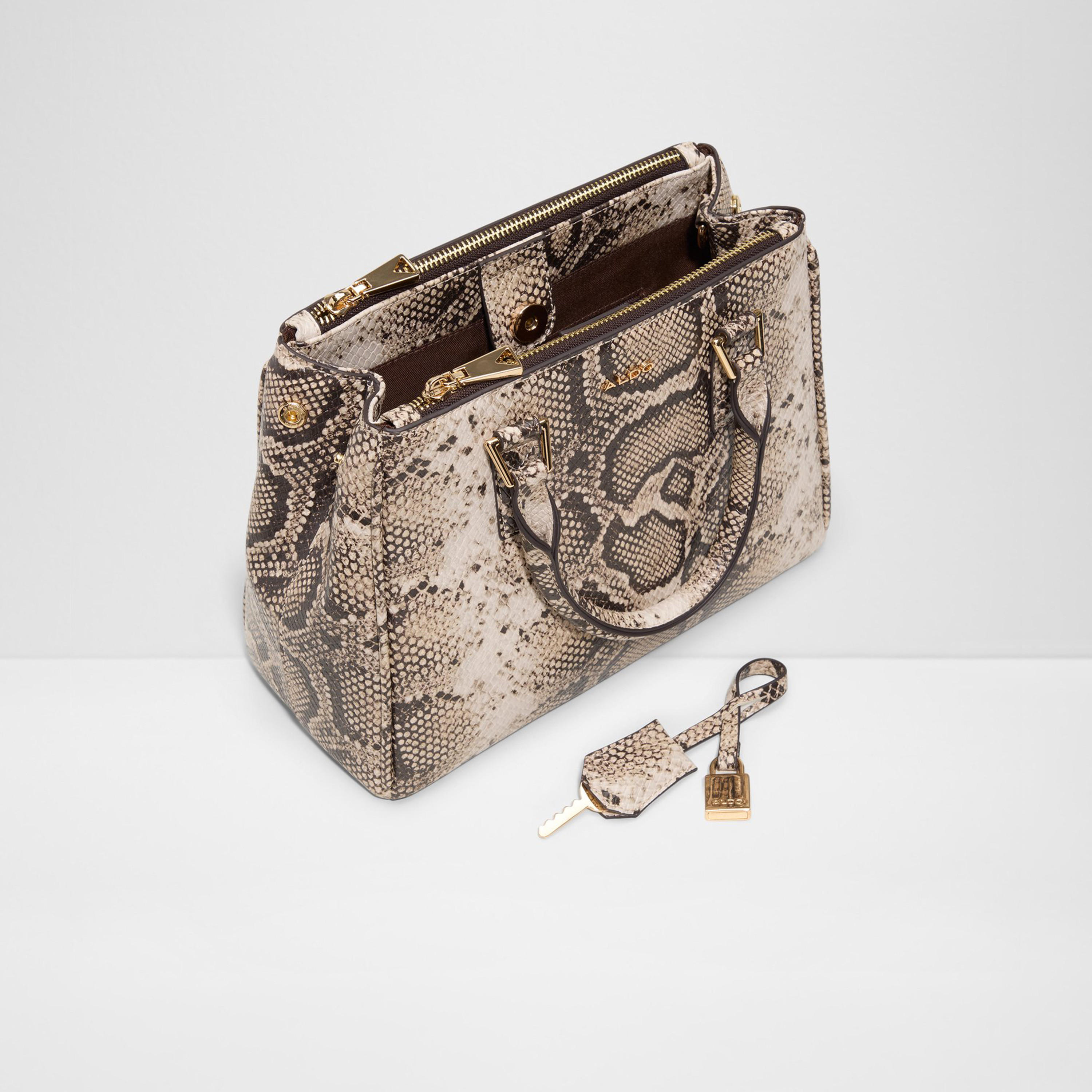 Aldo Javamaentar Textured Double Handle Satchel Bag with Magnetic Closure and Detachable Strap-women-bagsandwallets-handbags-image-3