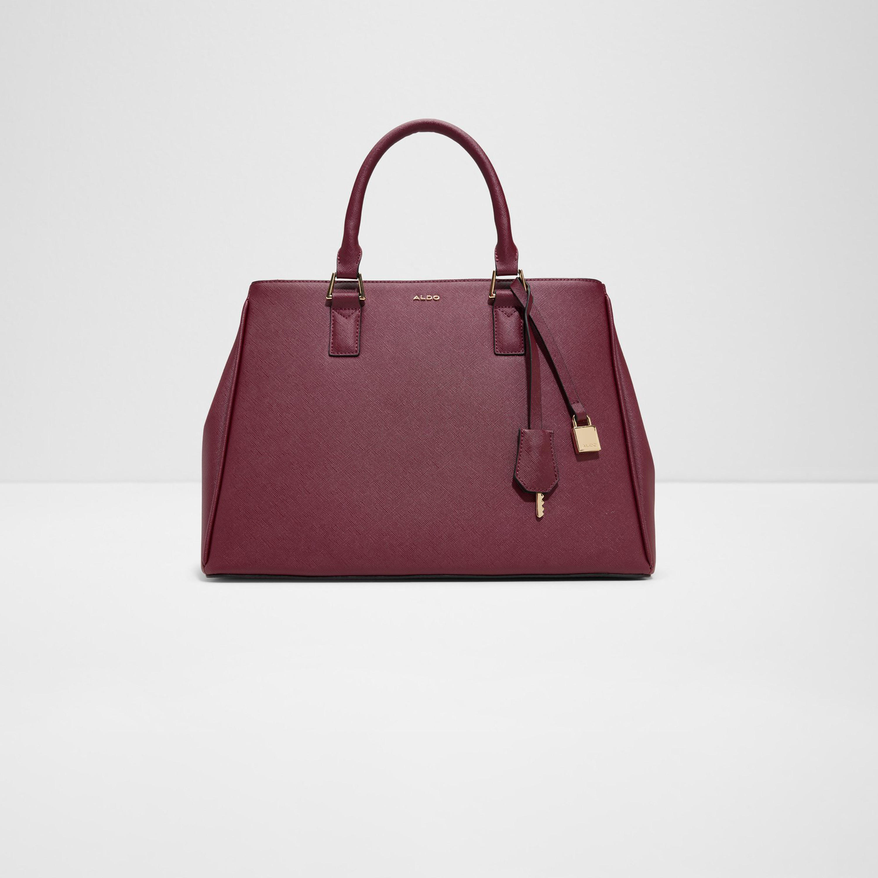 Aldo Nanever Textured Double Handle Shoulder Bag with Magnetic Closure and Detachable Strap-women-bagsandwallets-handbags-image-8
