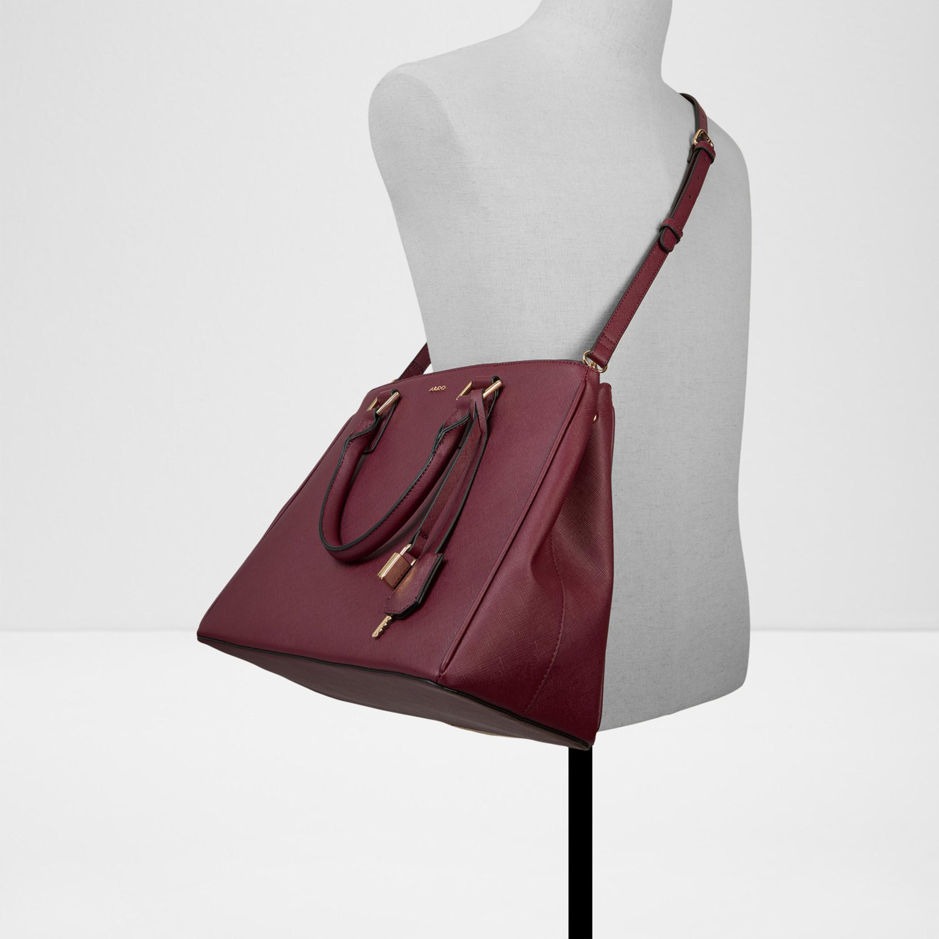Aldo Nanever Textured Double Handle Shoulder Bag with Magnetic Closure and Detachable Strap-women-bagsandwallets-handbags-image-11