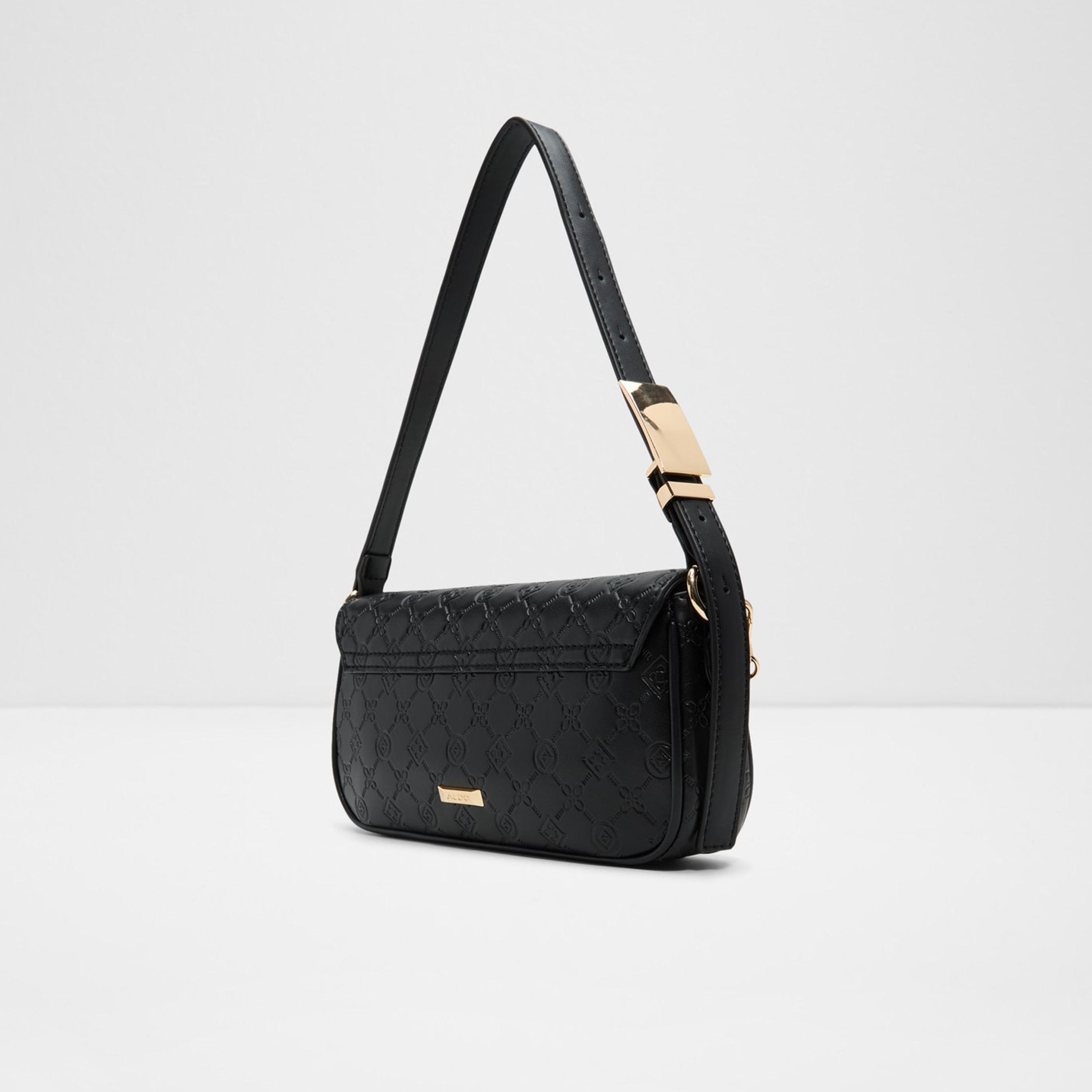 Aldo Umaulian Monogram Shoulder Bag with Flap Closure and Detachable Strap-women-bagsandwallets-handbags-image-2