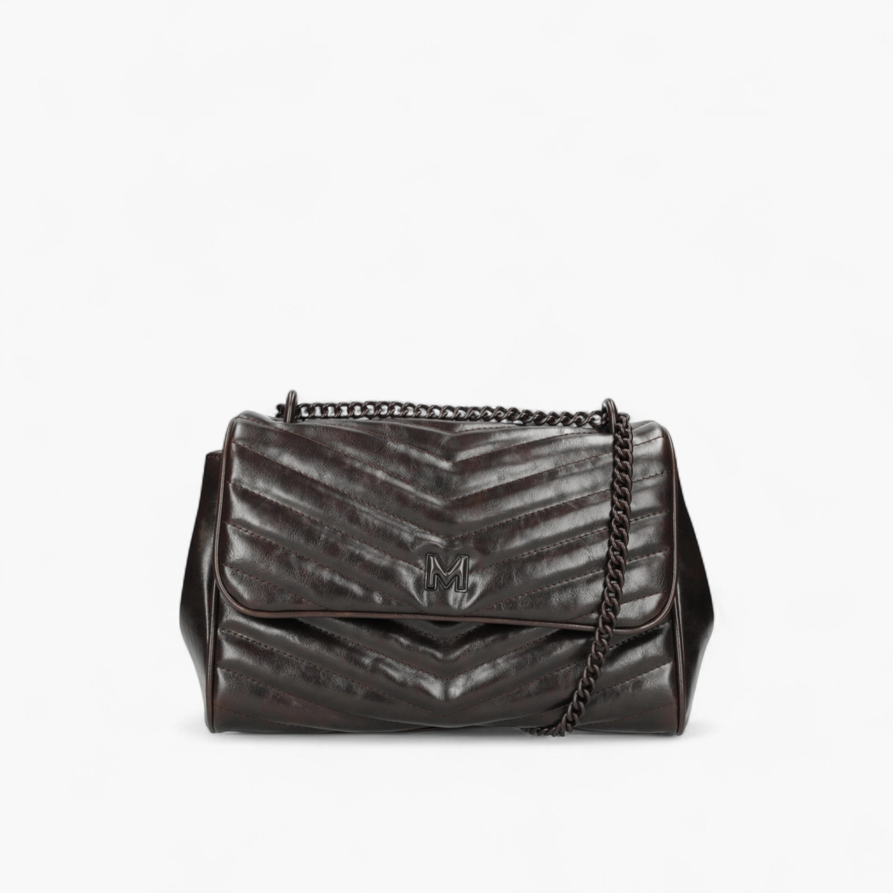Mexx Textured Shoulder Bag with Chain Strap-women-bagsandwallets-handbags-image-2
