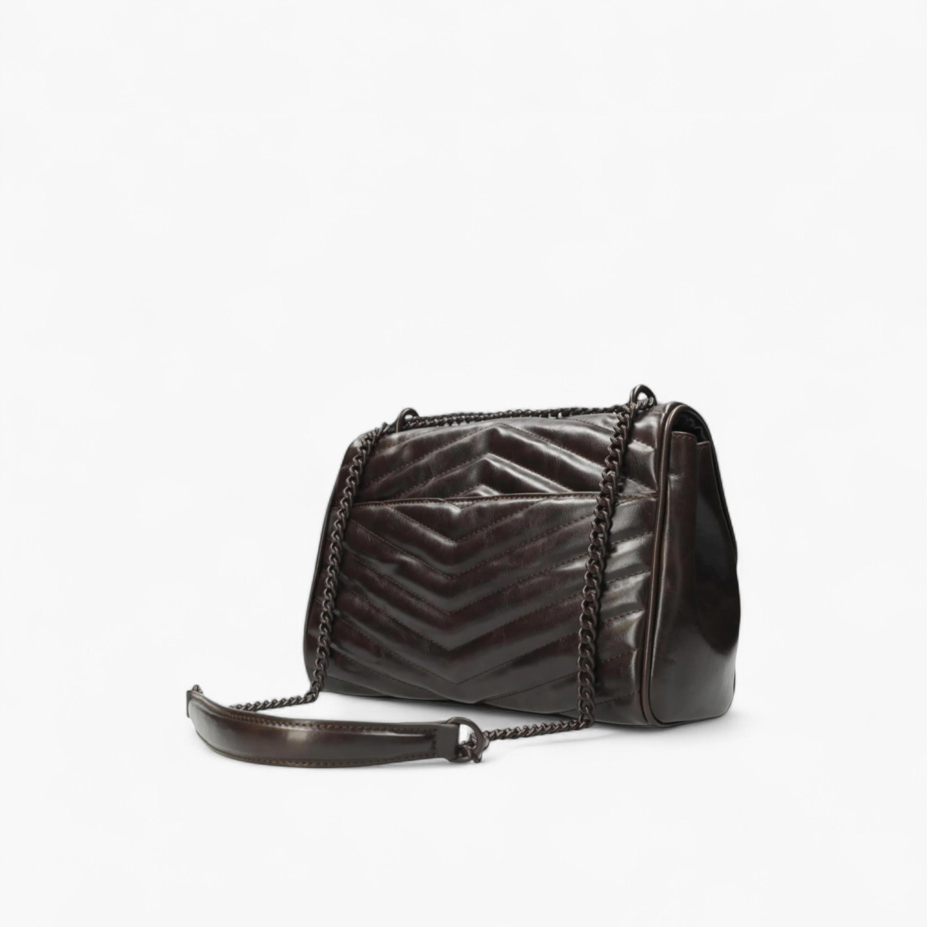 Mexx Textured Shoulder Bag with Chain Strap-women-bagsandwallets-handbags-image-4