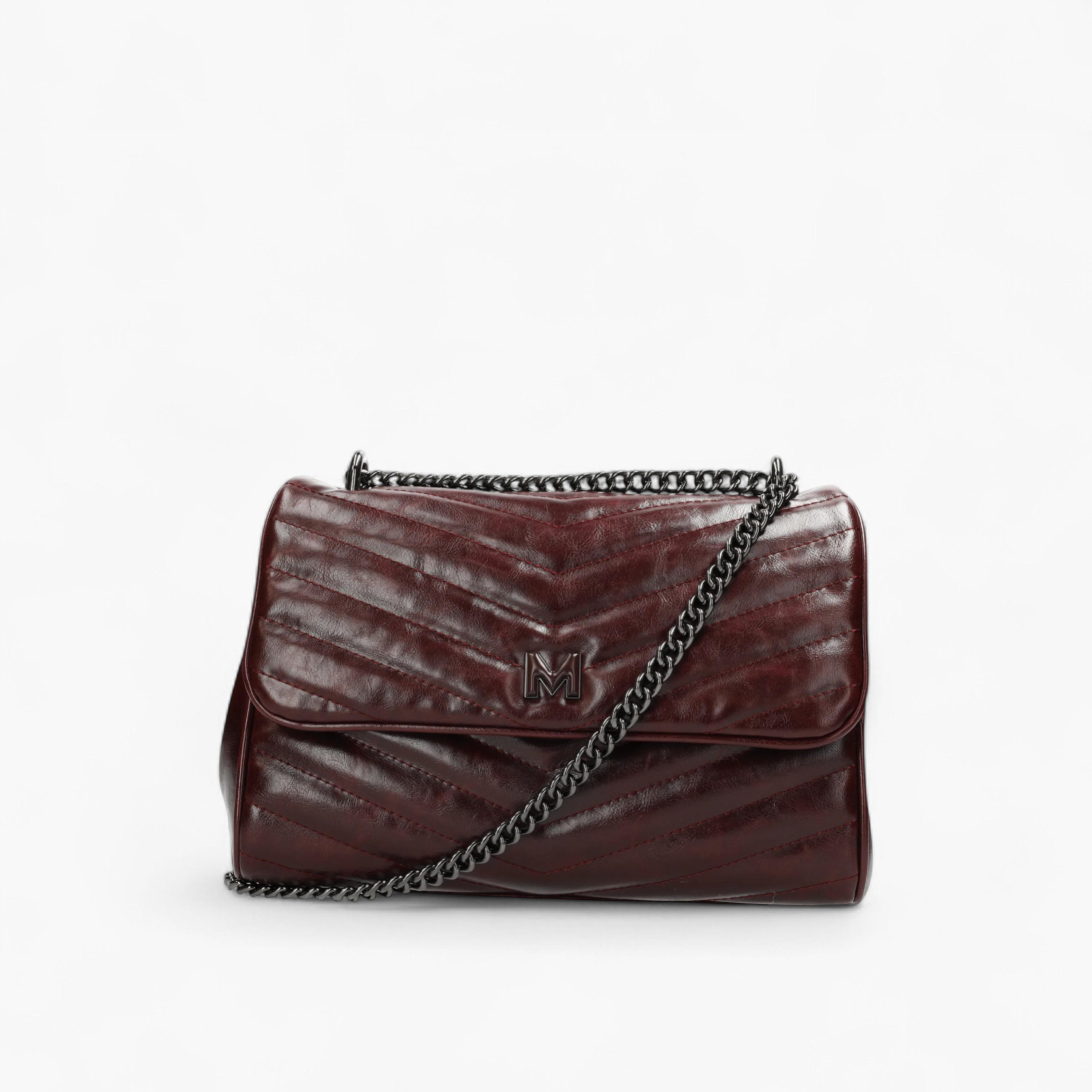 شنطة كتف بارزة الملمس بحزام سلسلة من ميكس-women-bagsandwallets-handbags-image-5