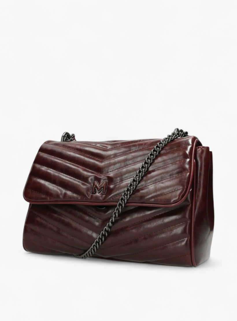 شنطة كتف بارزة الملمس بحزام سلسلة من ميكس-women-bagsandwallets-handbags-image-3
