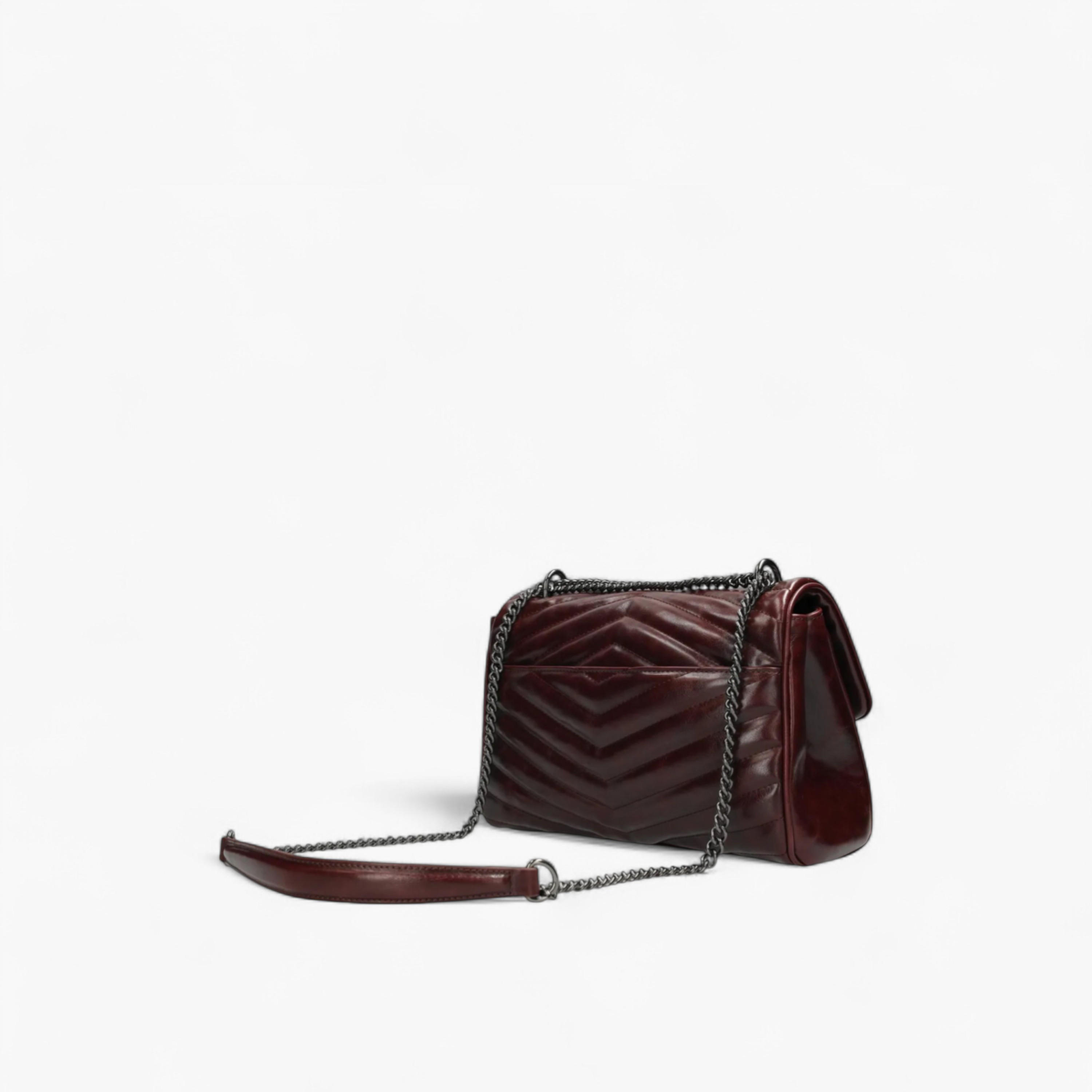 شنطة كتف بارزة الملمس بحزام سلسلة من ميكس-women-bagsandwallets-handbags-image-2