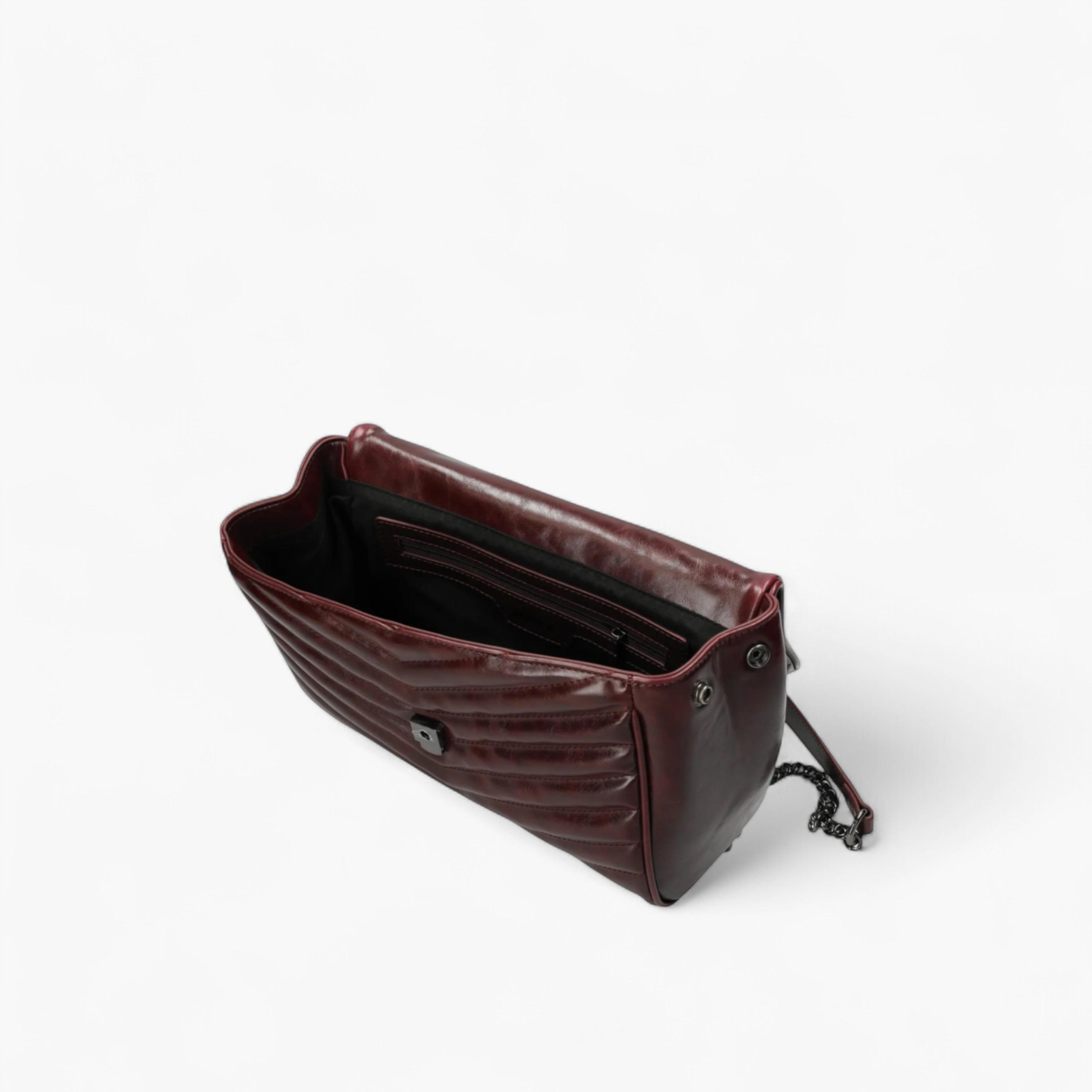 شنطة كتف بارزة الملمس بحزام سلسلة من ميكس-women-bagsandwallets-handbags-image-1