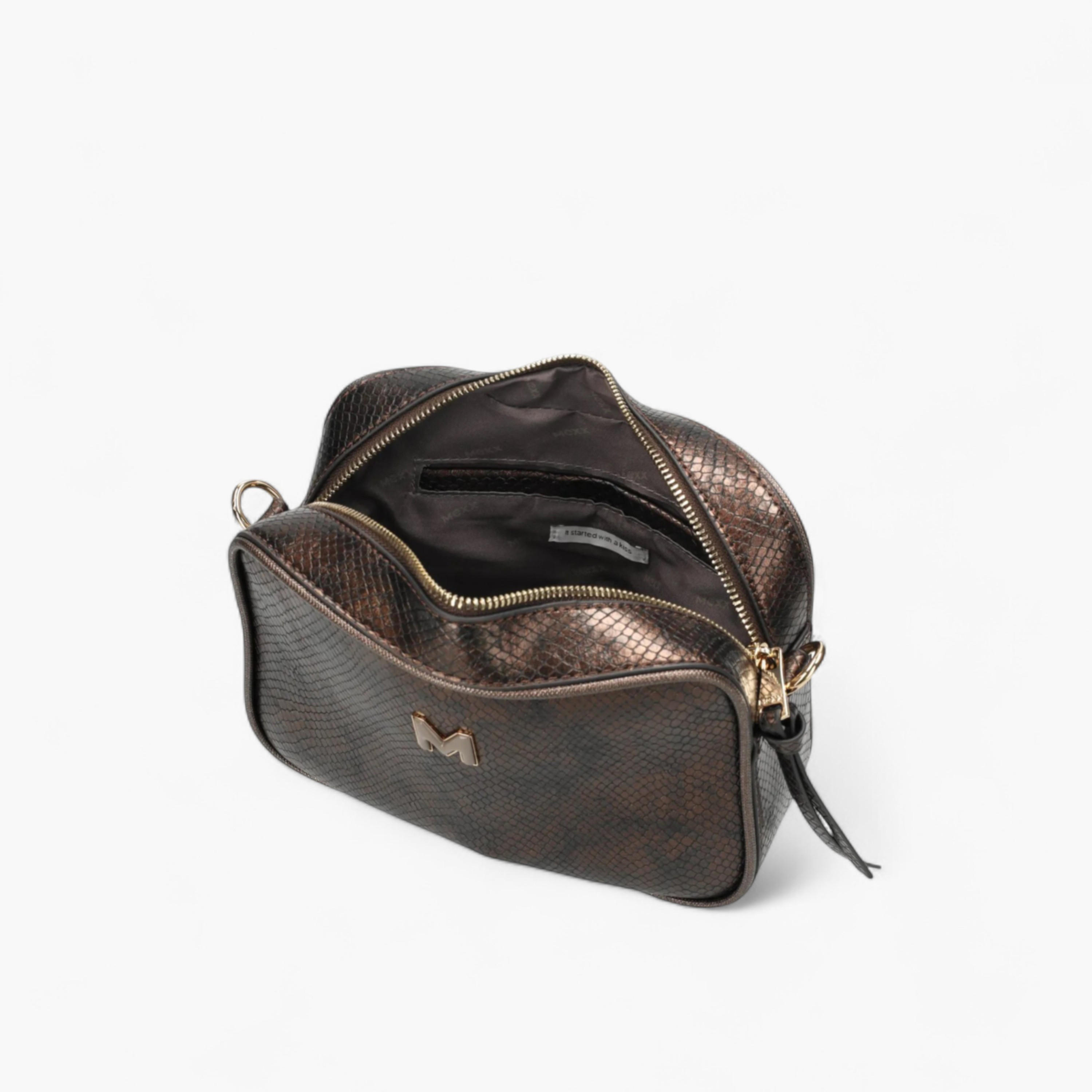 Mexx Textured Crossbody Bag with Striped Strap-women-bagsandwallets-handbags-image-5