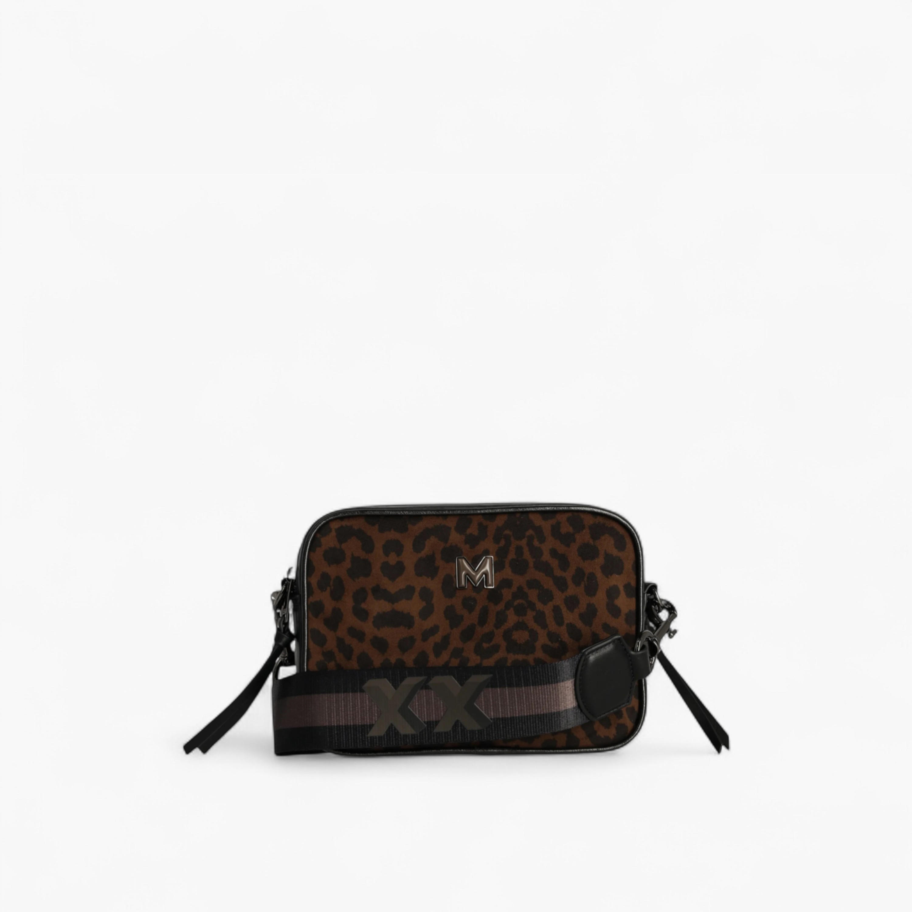 Mexx Animal Print Crossbody Bag with Striped Strap-women-bagsandwallets-handbags-image-1