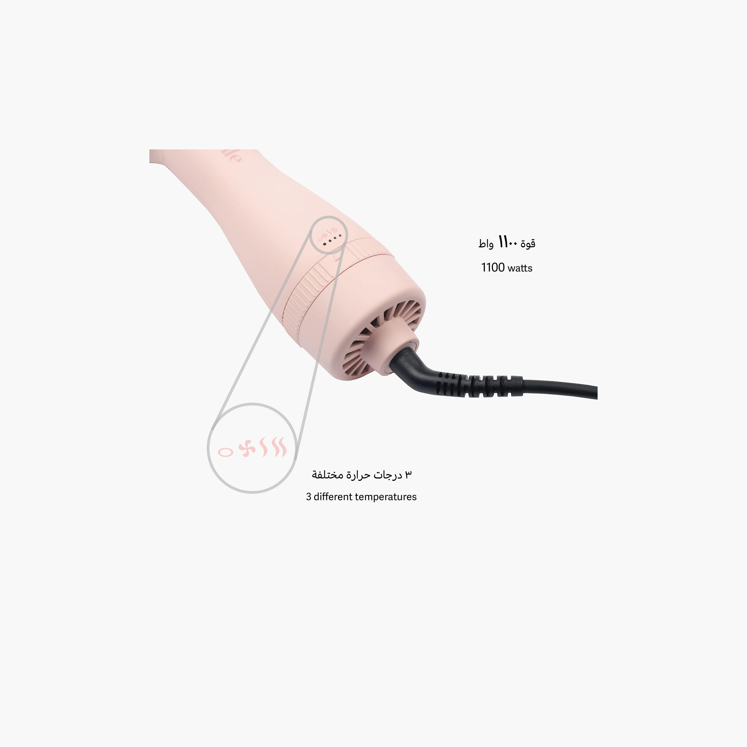 فرشاة لابيل الوردية لتمليس الشعر-beautyandpersonalcare-appliances-hairstylingtools-straighteners-image-5