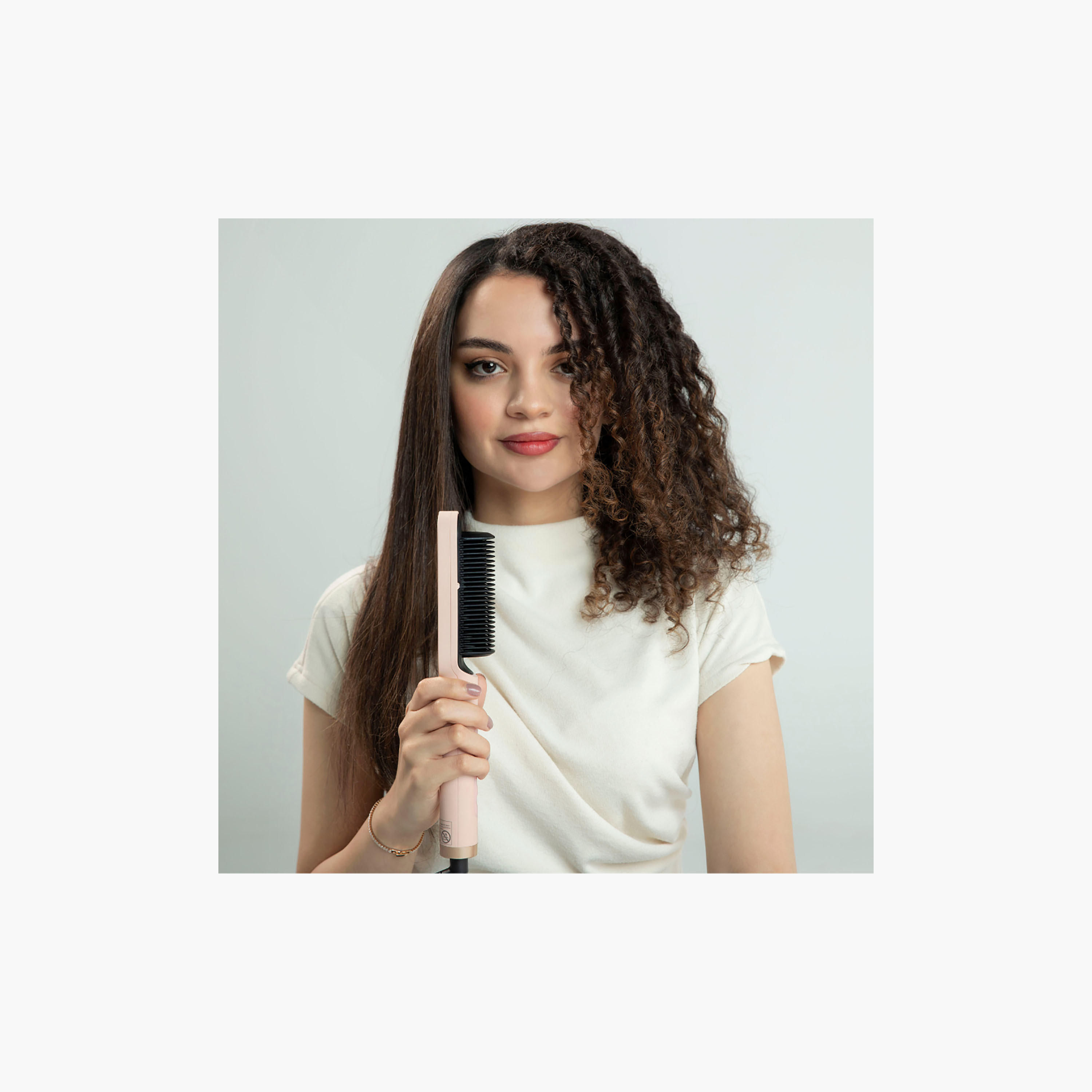 مكواة شعر وردية من لابل ستريت برو-beautyandpersonalcare-appliances-hairstylingtools-straighteners-image-2