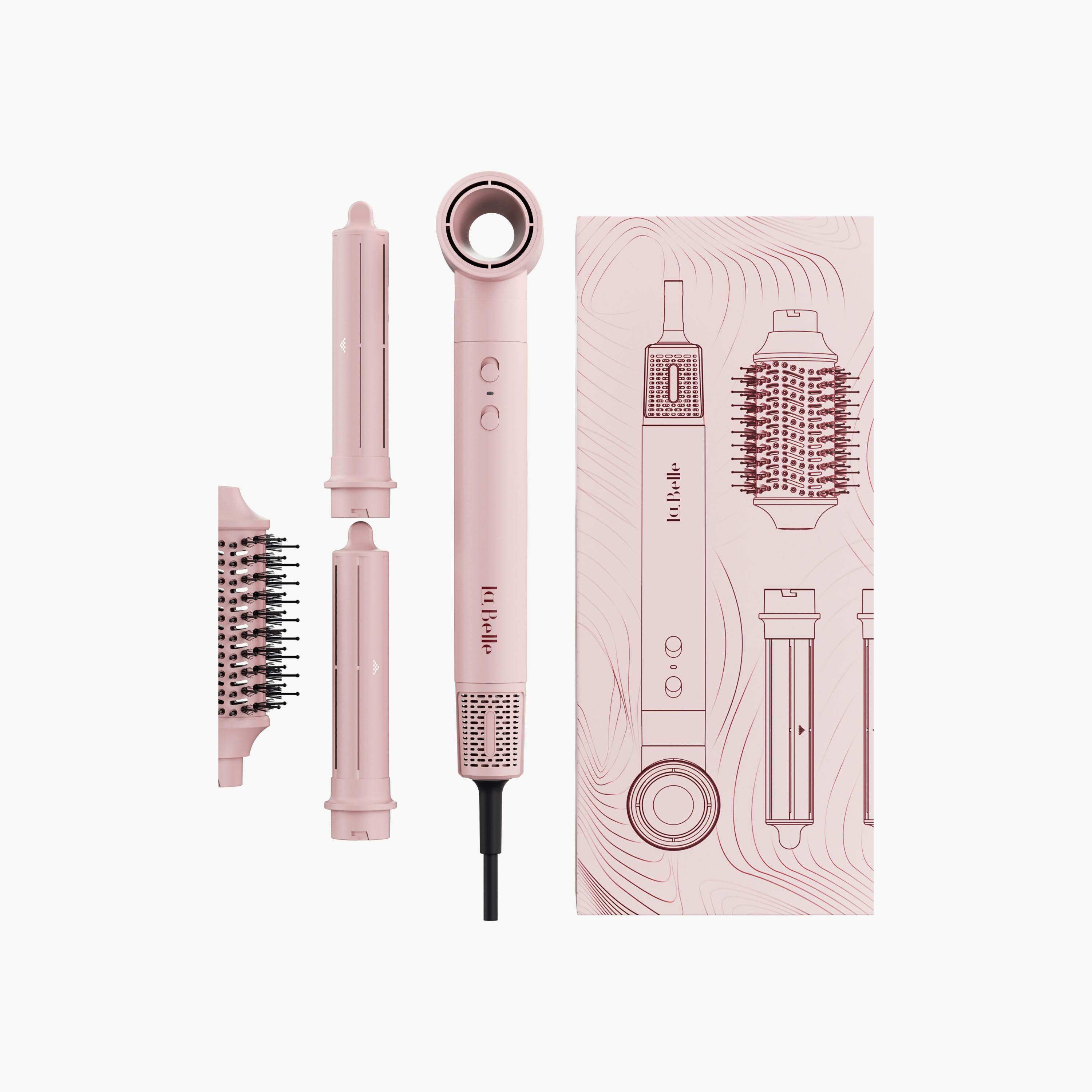 طقم مصفف شعر ماستر ستايلر من 4 قطع من لابيل-beautyandpersonalcare-appliances-hairstylingtools-stylingbrushes-image-4