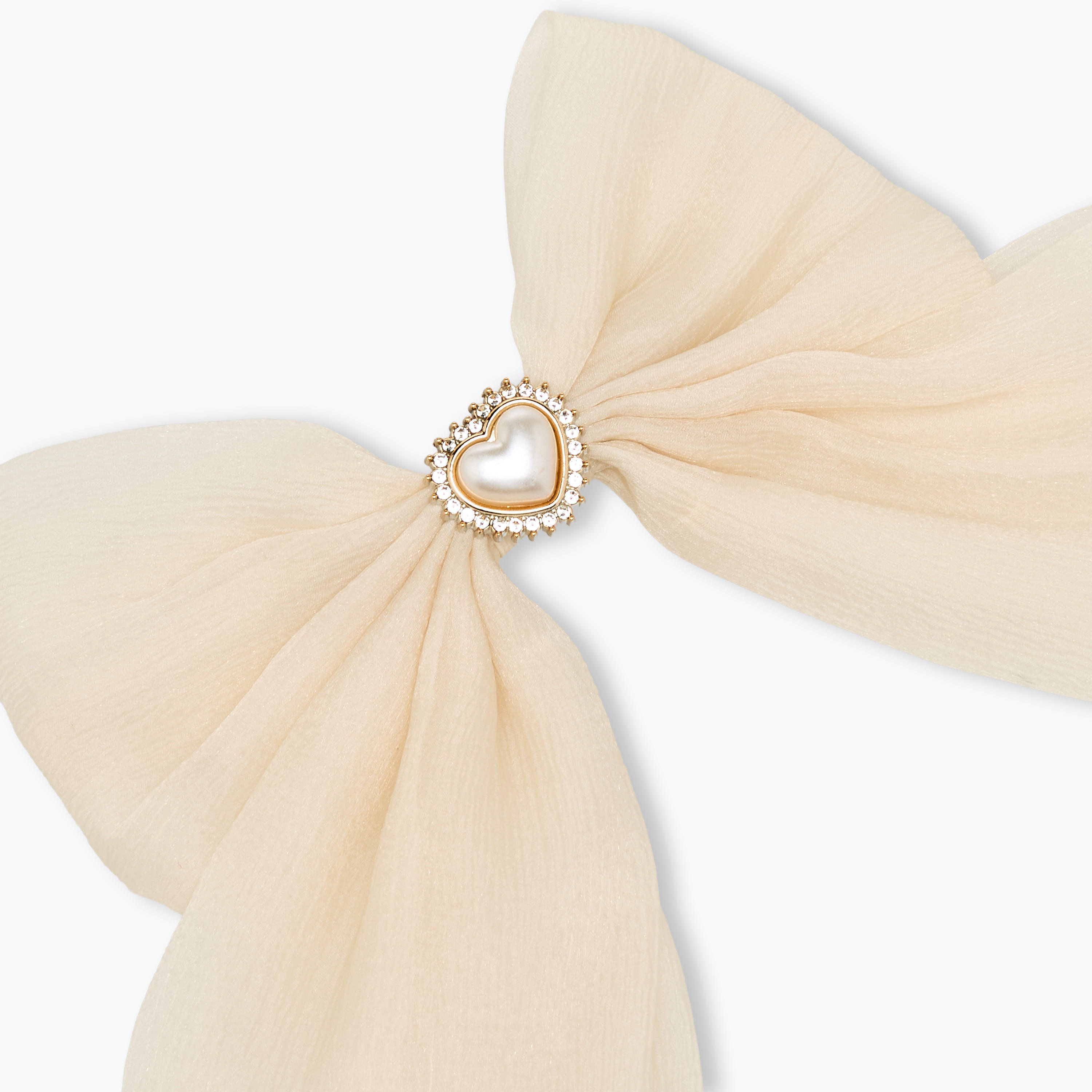 Bow Barrette Hair Clip with Heart Embellishment-women-hairaccessories-clips-image-2