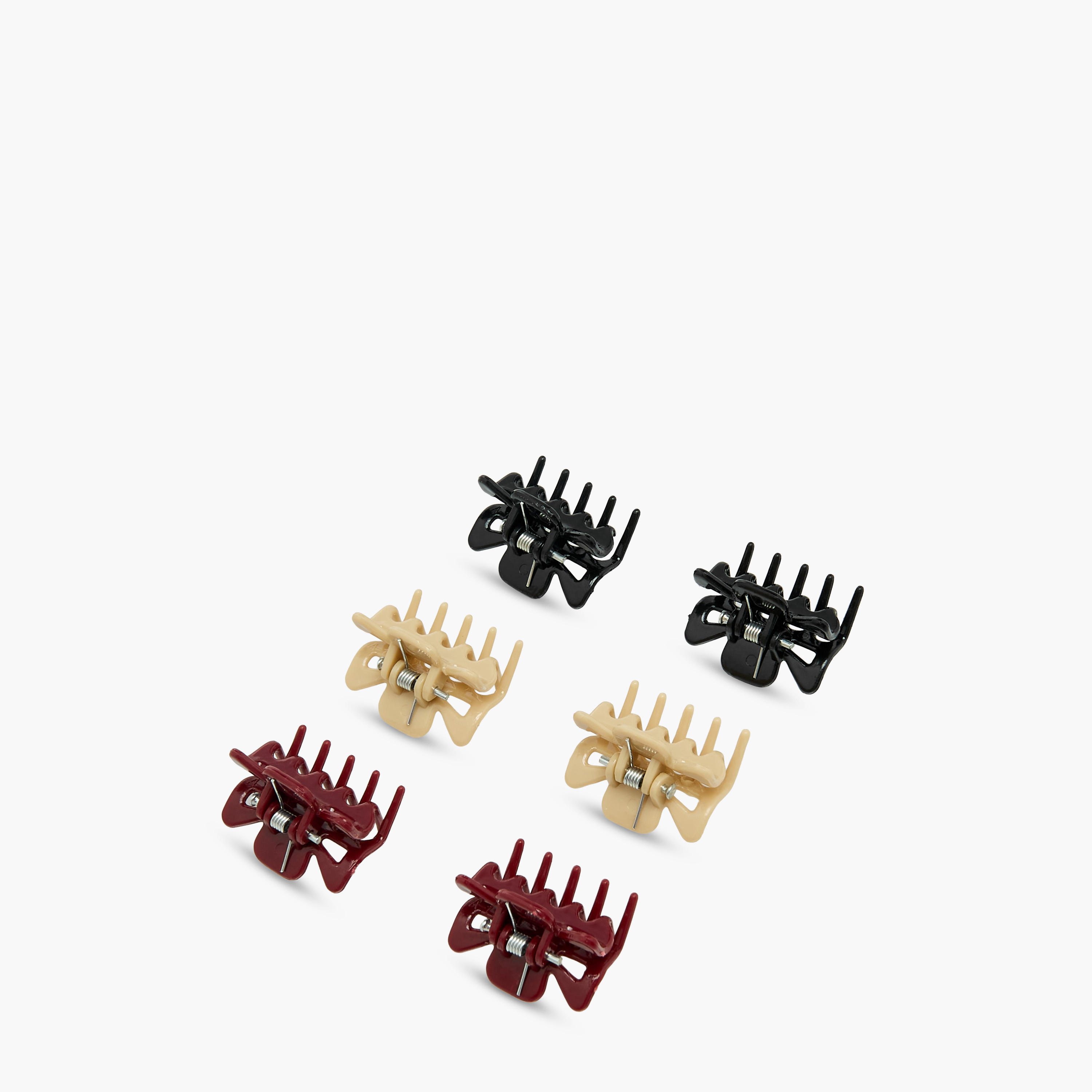 Pack of 6 Rectangular Hair Clamps-women-hairaccessories-clamps-image-5