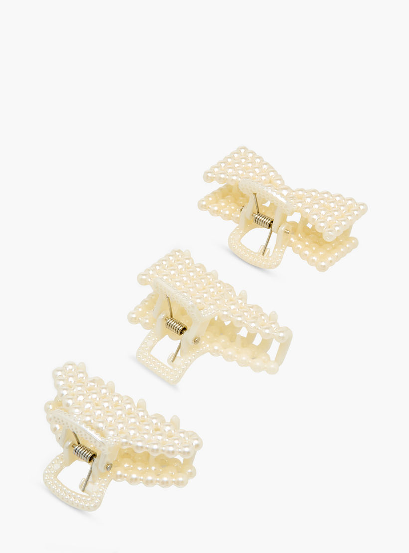 Pack of 3 Assorted Hair Clamps with Pearl Embellishment-women-hairaccessories-clamps-image-5