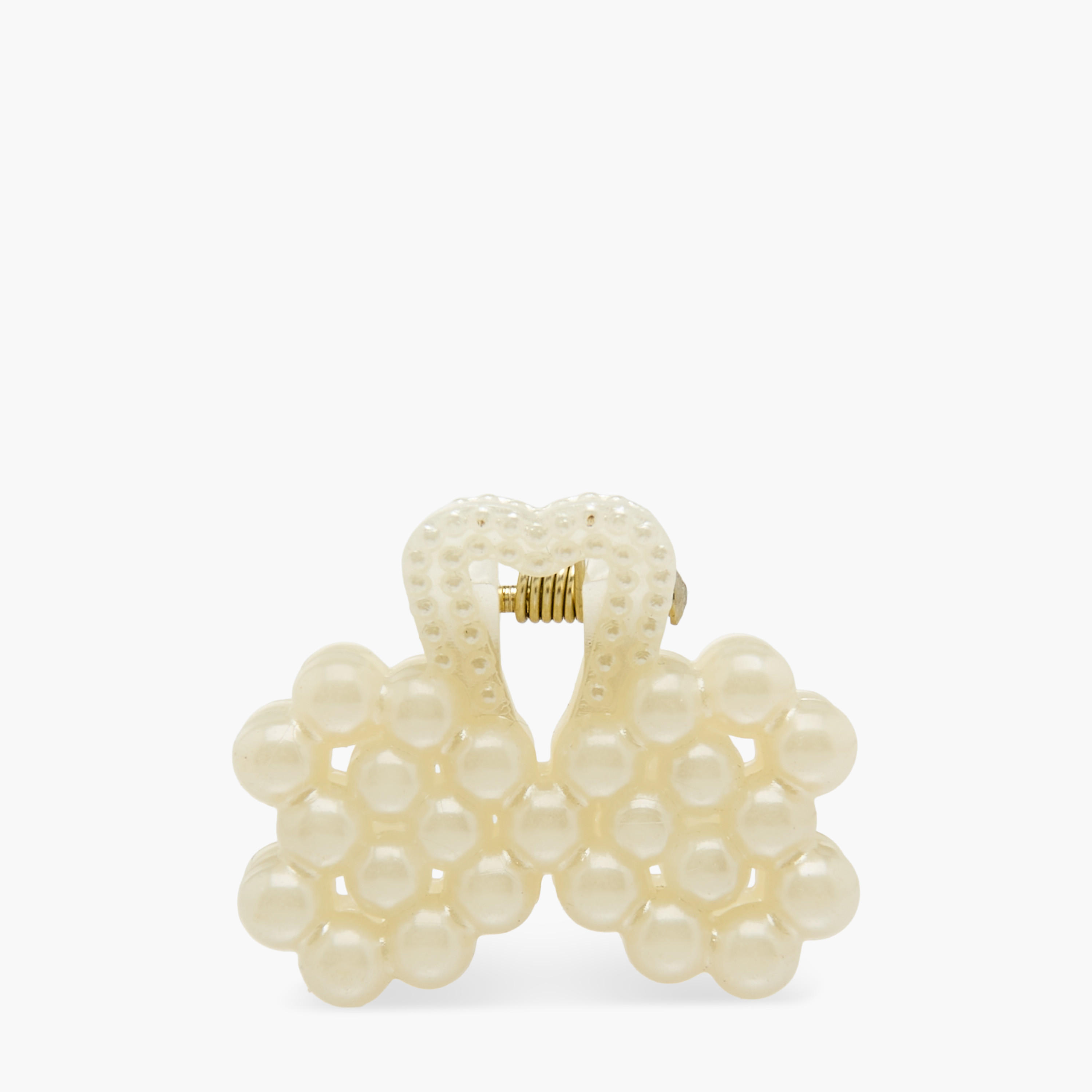Pack of 6 Hair Clamps with Pearl Embellished Detail-women-hairaccessories-clamps-image-2