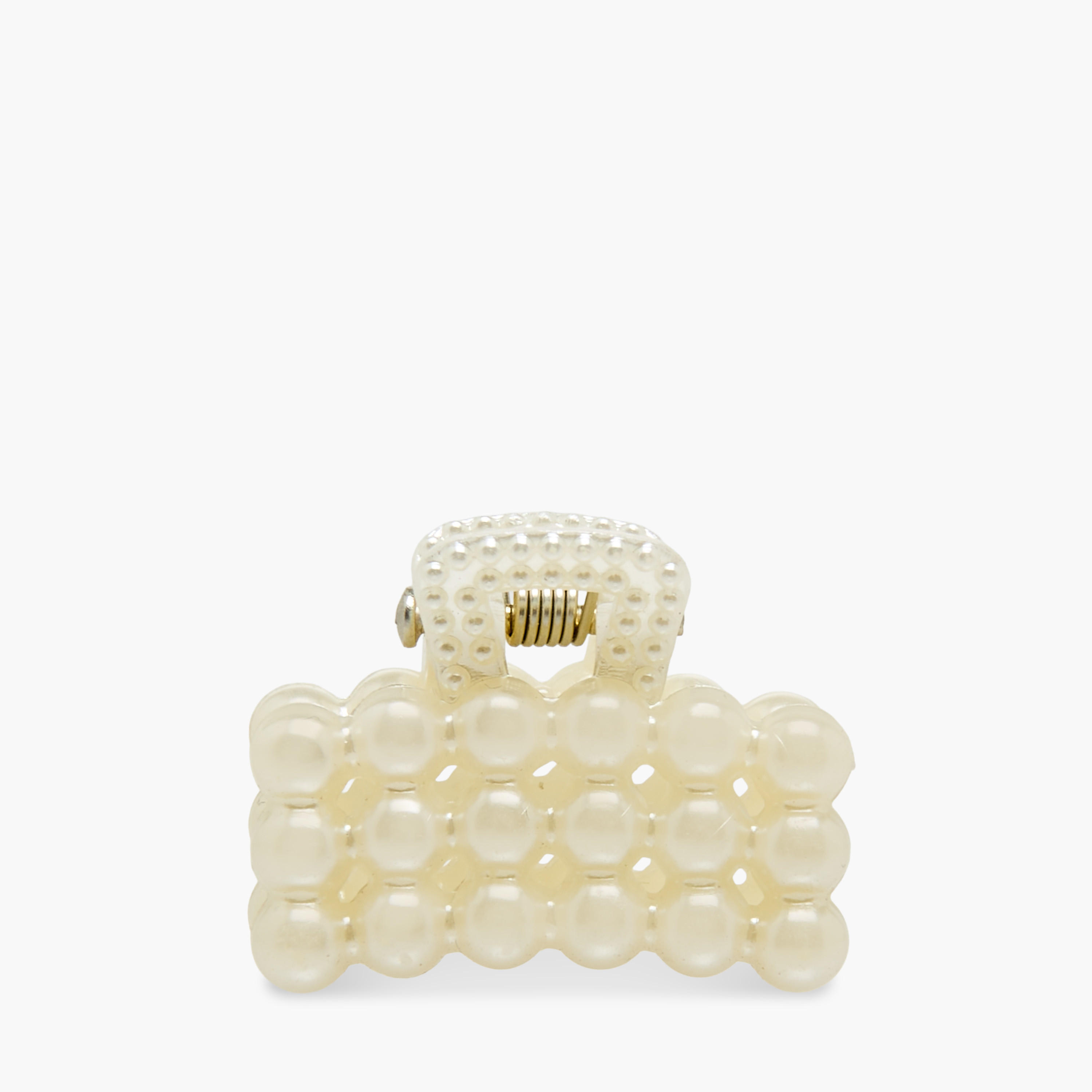 Pack of 6 Hair Clamps with Pearl Embellished Detail-women-hairaccessories-clamps-image-6