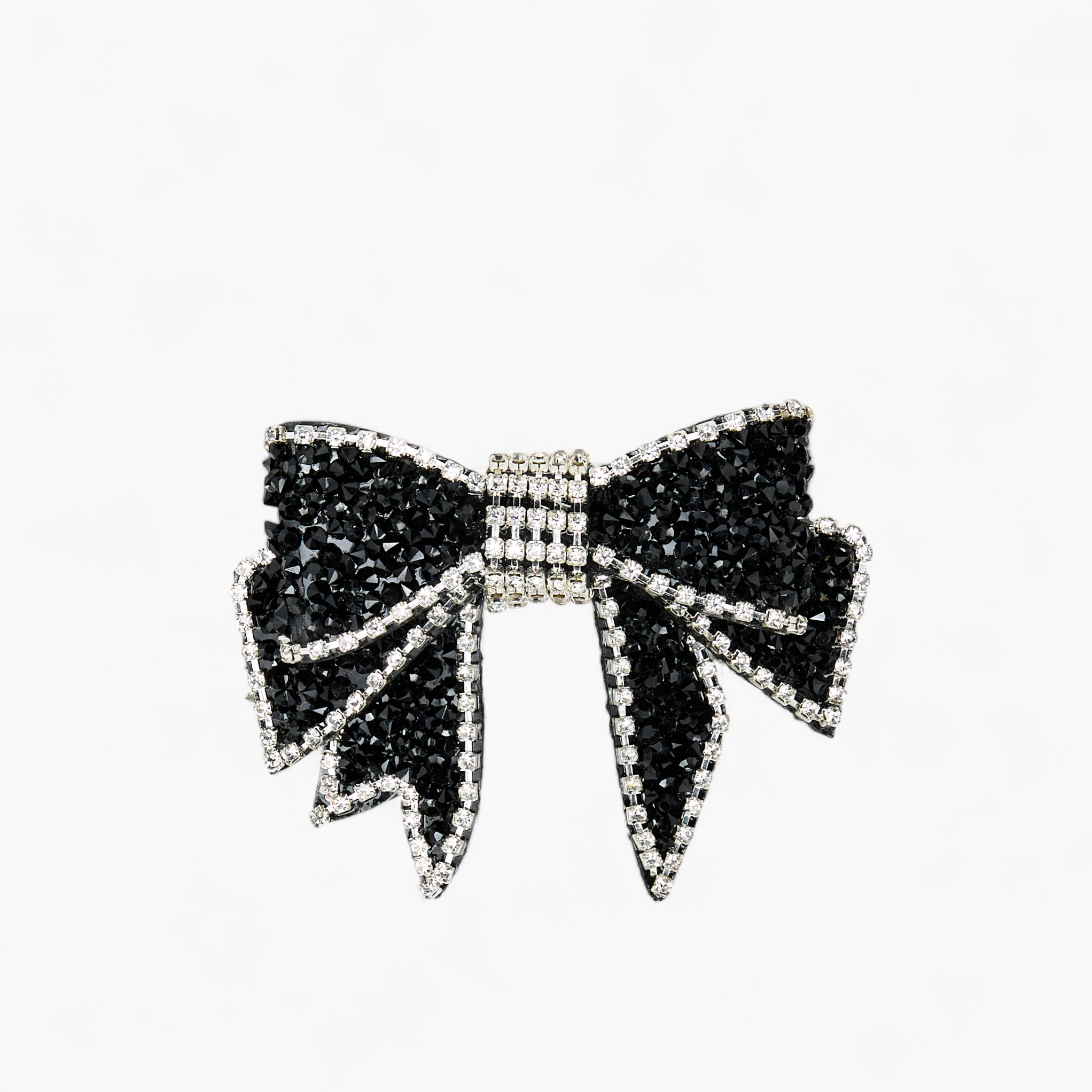 Bow Barette Hair Clip with Embellished Detail-women-hairaccessories-clips-image-1