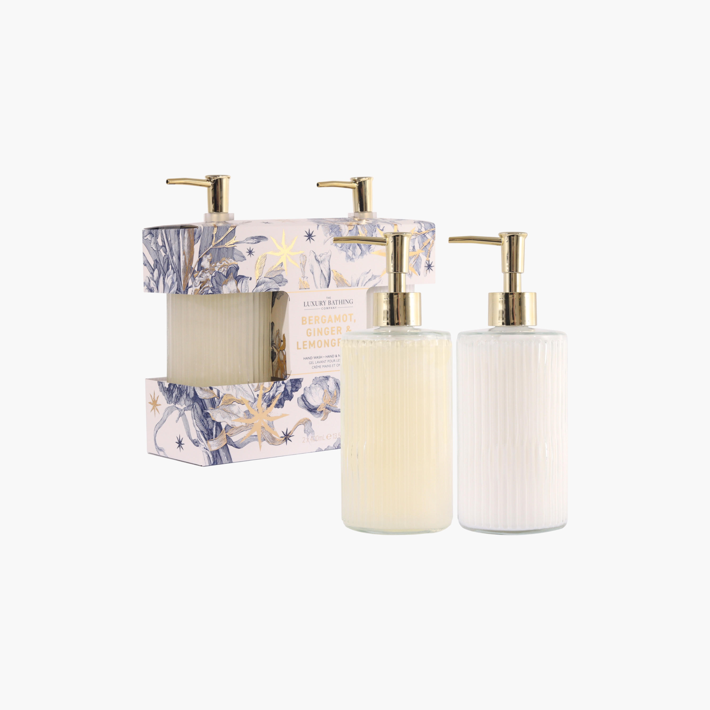 لاكشري باثينج كومباني طقم غسول اليدين بالبرغموت والزنجبيل وعشب الليمون-beautyandpersonalcare-giftsets-image-3