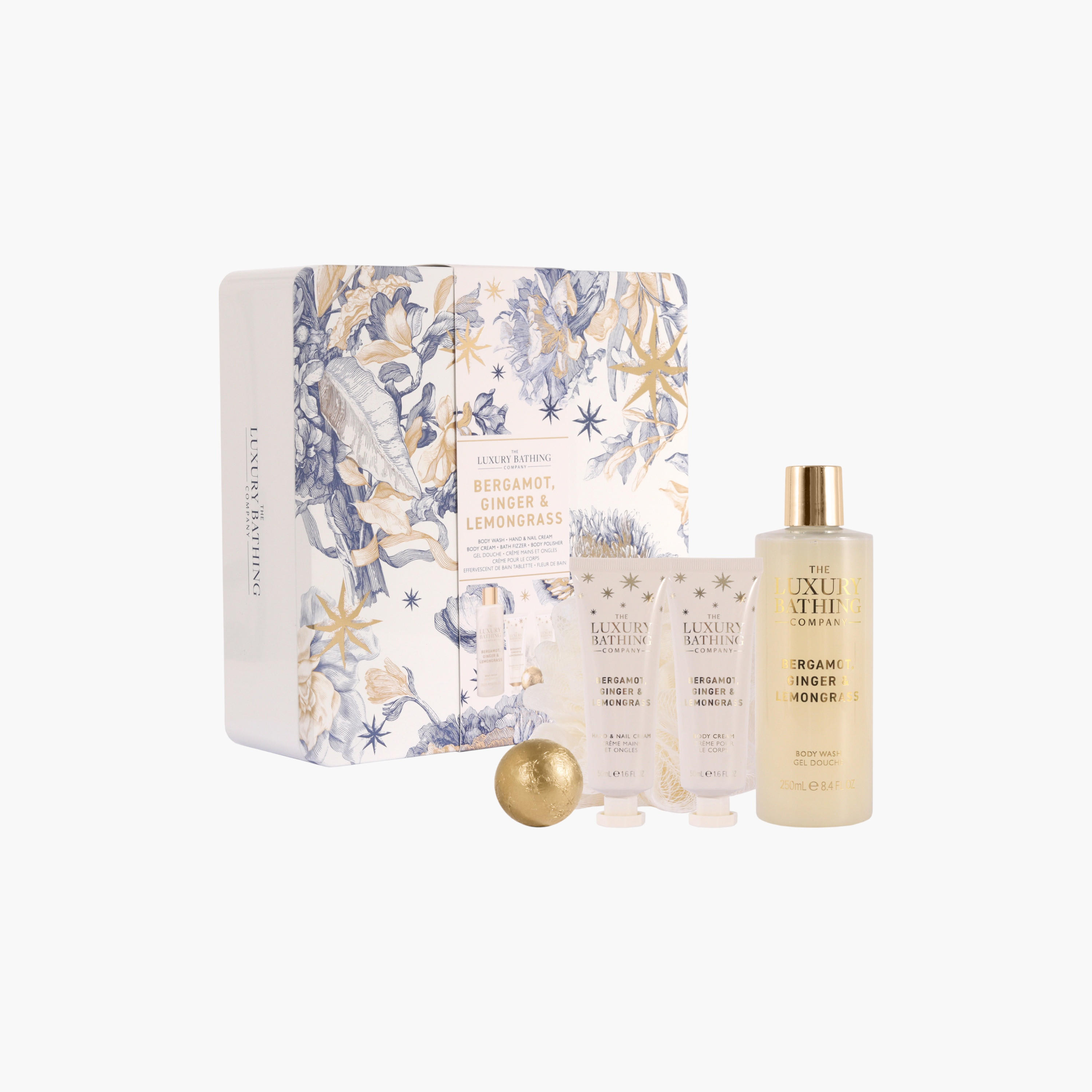 لاكشري باثينج كومباني مجموعة استحمام بالبرغموت والزنجبيل وعشب الليمون-beautyandpersonalcare-giftsets-image-1