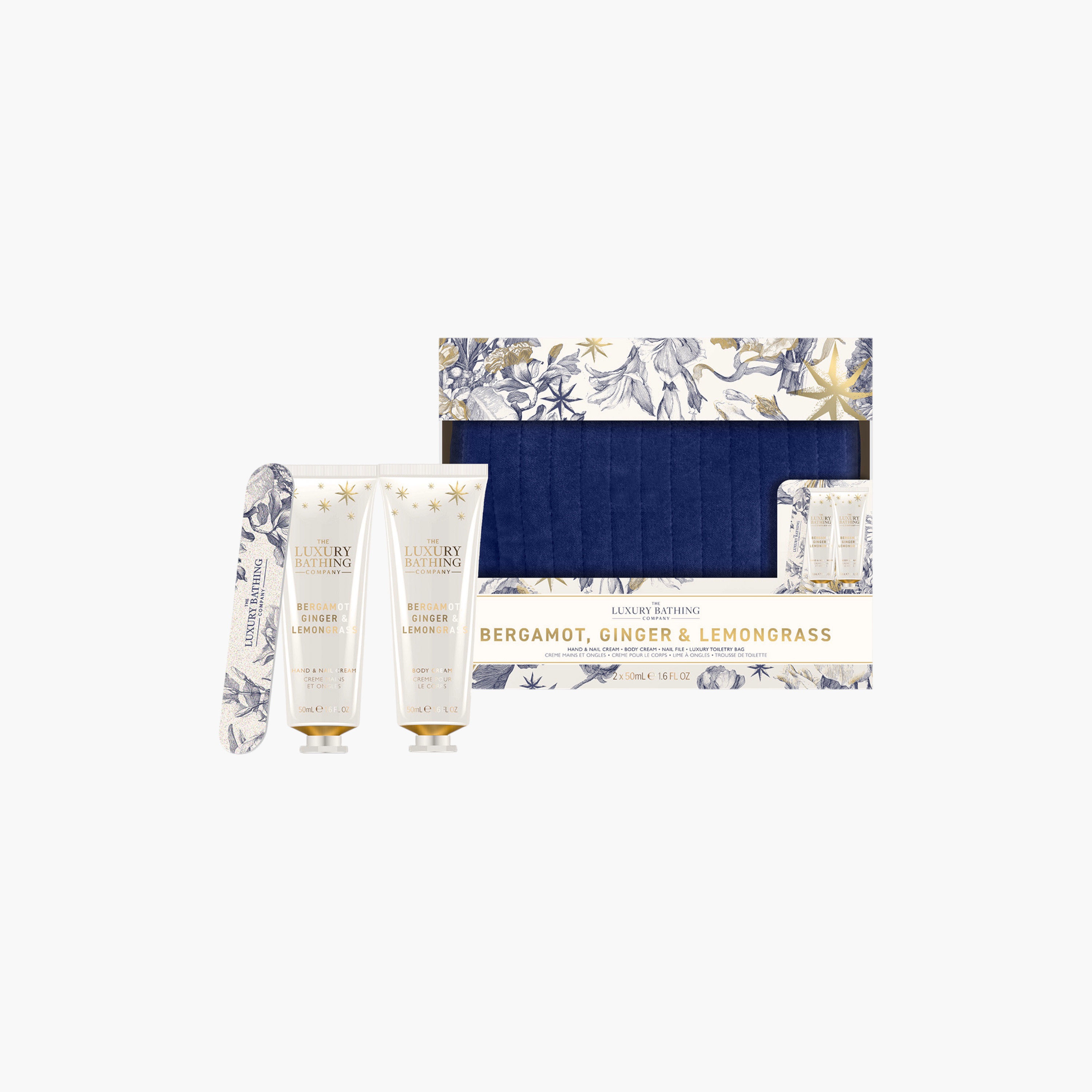 Luxury Bathing Company Bergamot Ginger Lemongrass Pamper Set-beautyandpersonalcare-bathandbody-giftsets-image-1