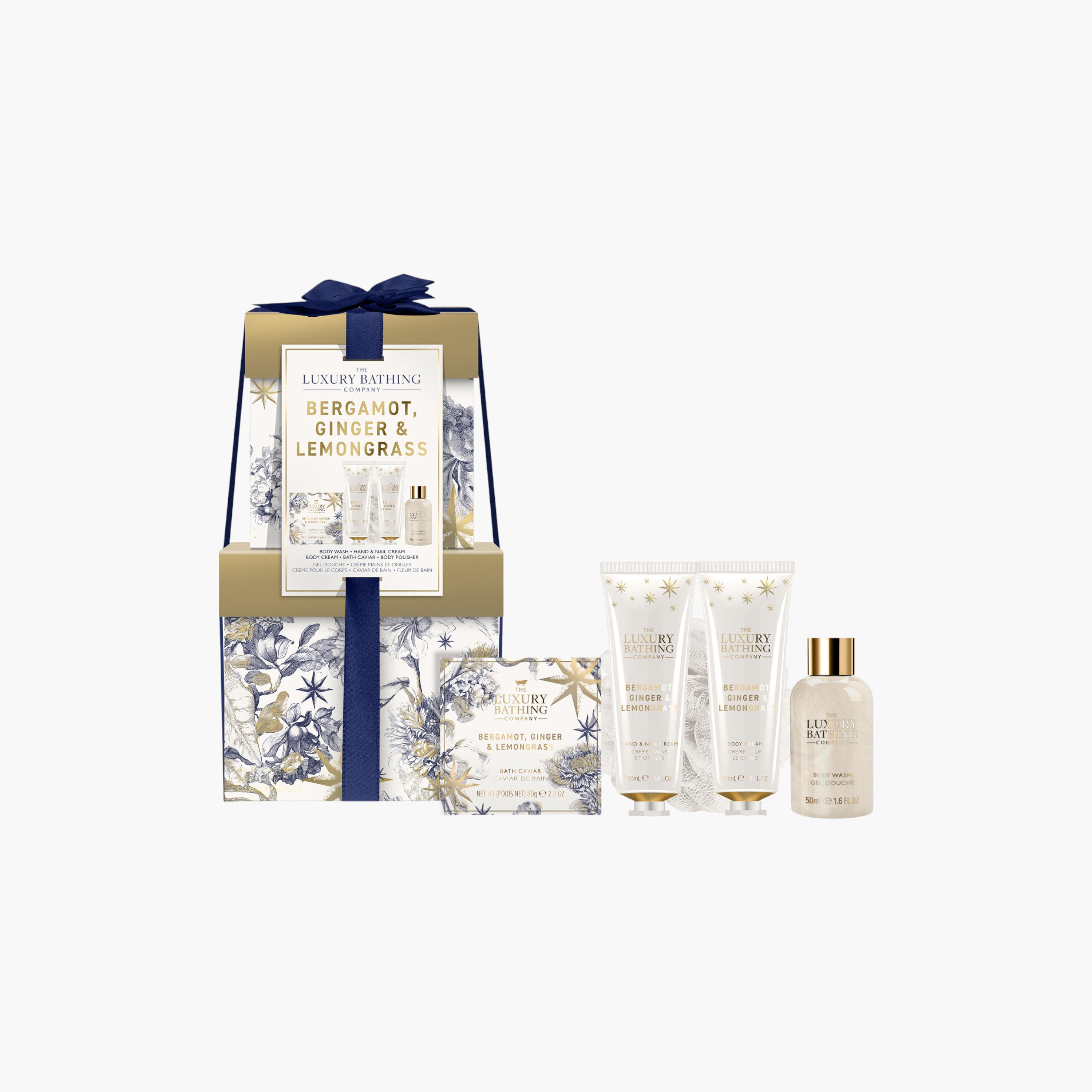 لاكشري باثينج كومباني مجموعة استحمام برغموت زنجبيل وعشبة الليمون-beautyandpersonalcare-bathandbody-giftsets-image-1