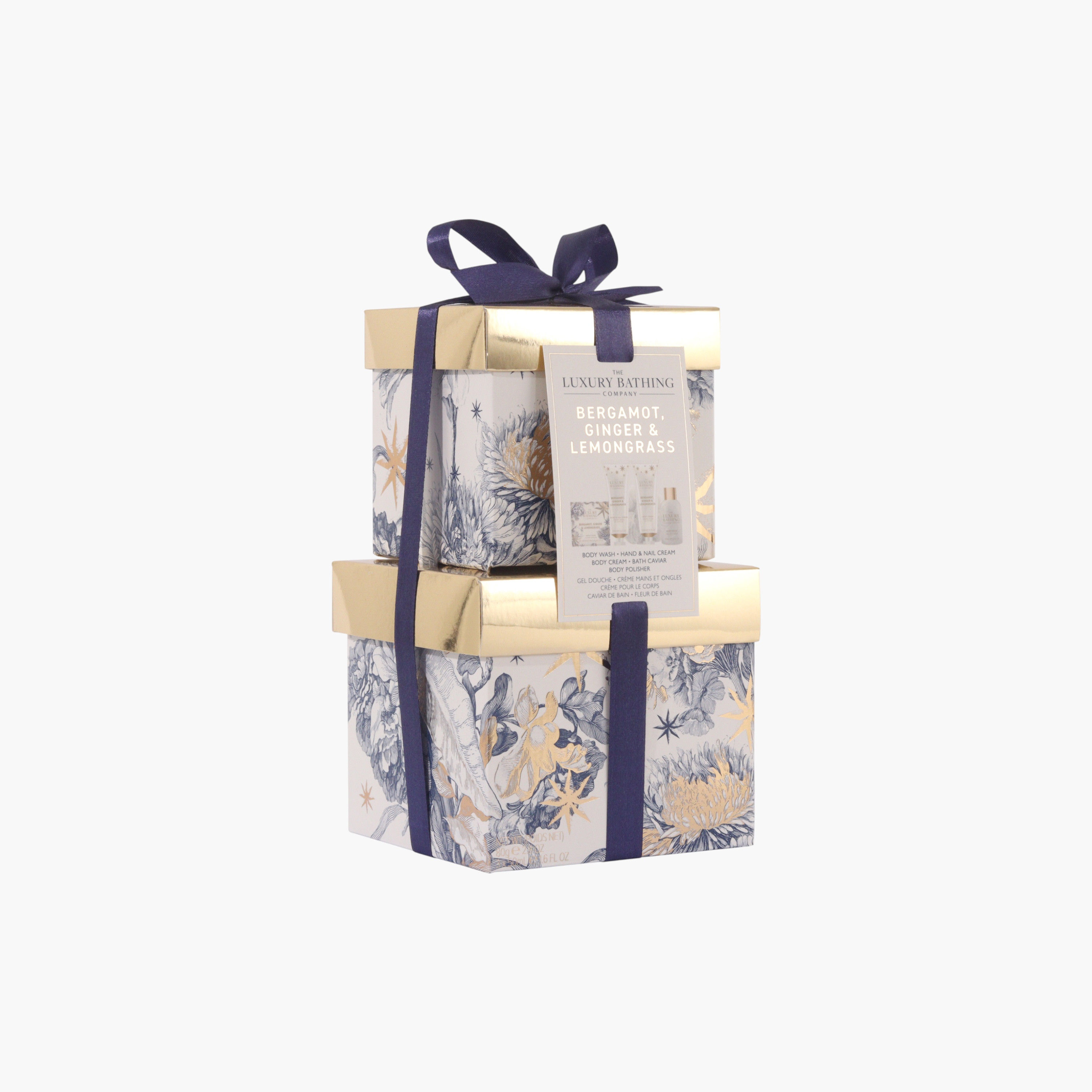 لاكشري باثينج كومباني مجموعة استحمام برغموت زنجبيل وعشبة الليمون-beautyandpersonalcare-bathandbody-giftsets-image-3