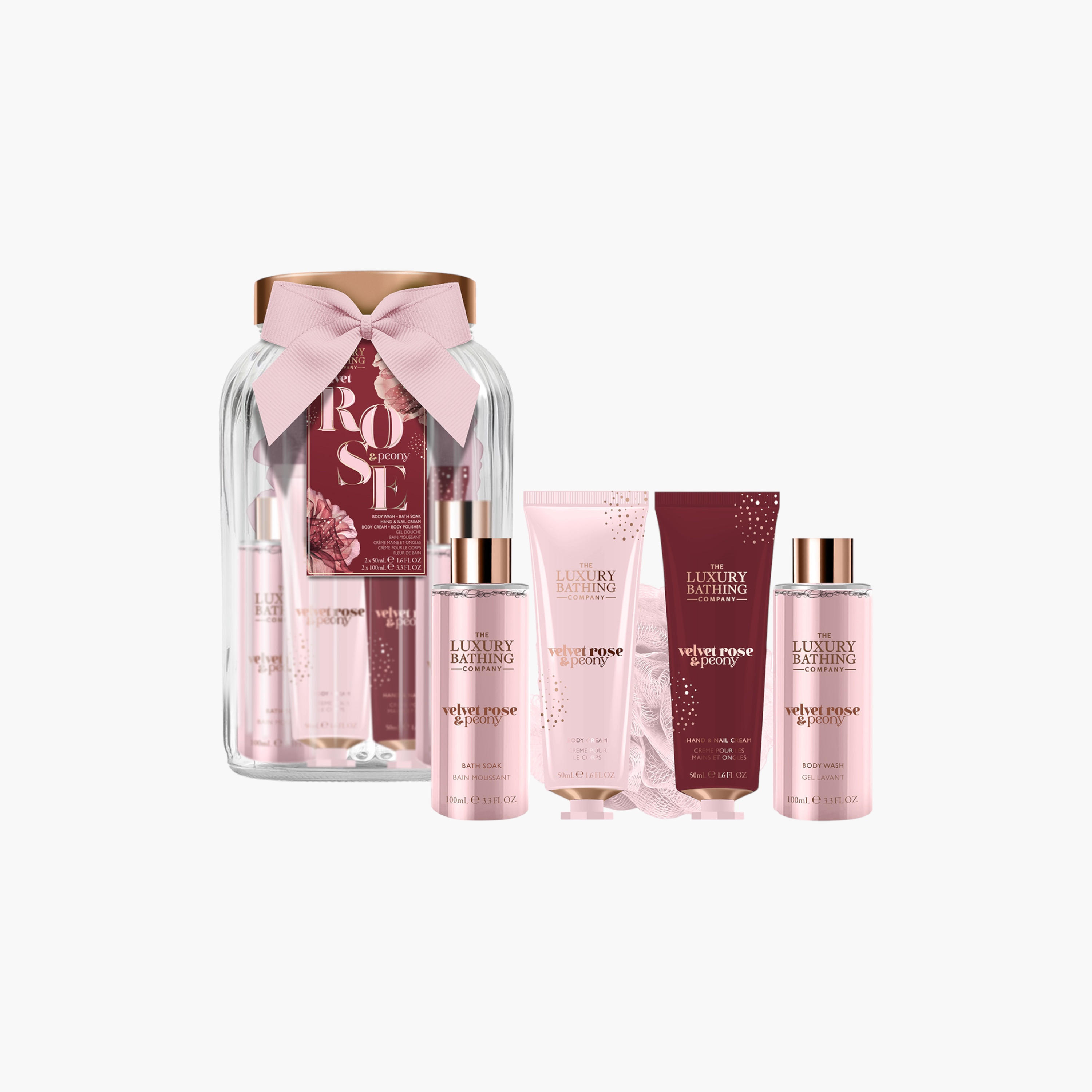 لاكشري باثينج كومباني مجموعة هدايا استحمام بالورد والفاوانيا-beautyandpersonalcare-giftsets-image-1